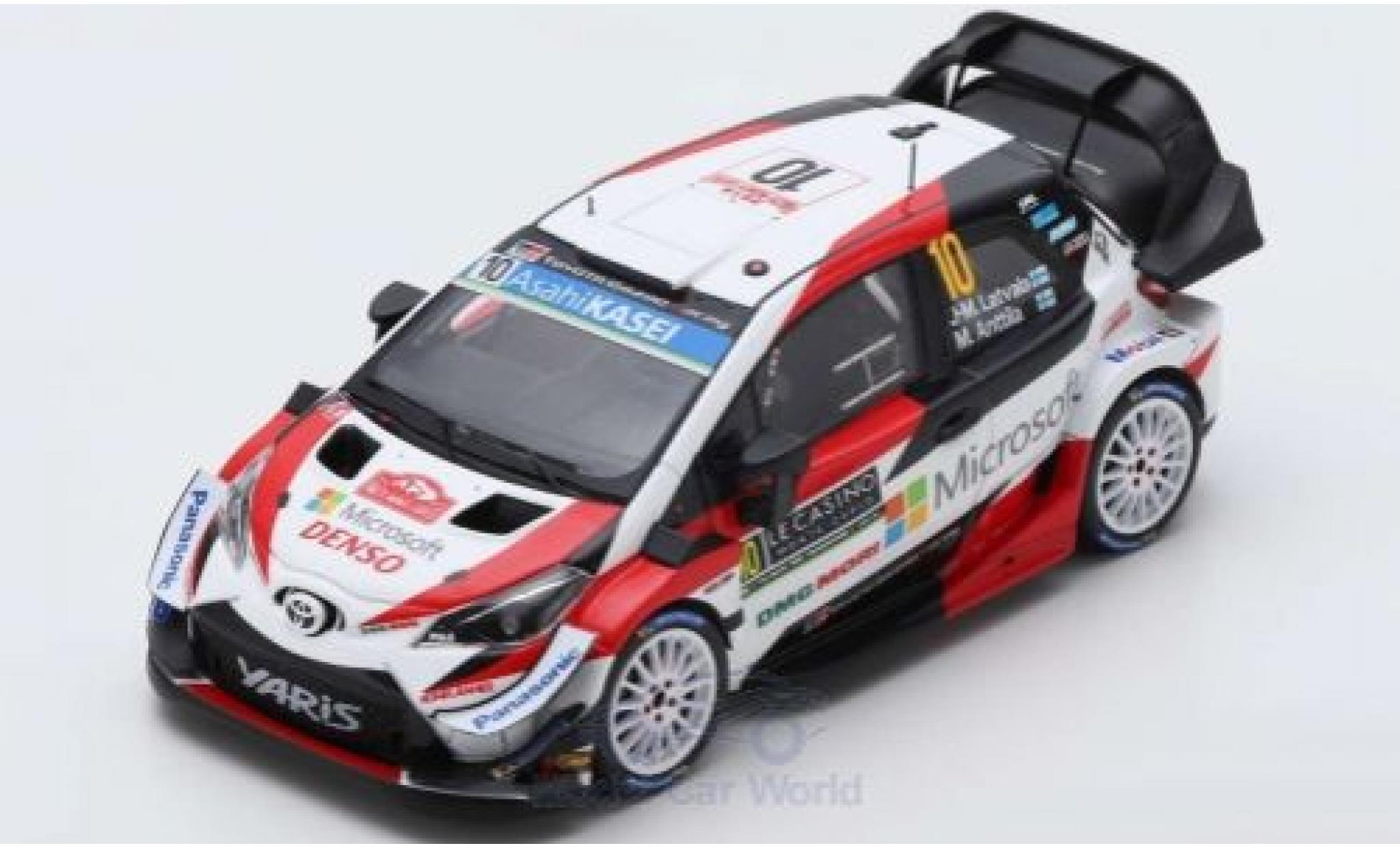 Toyota Yaris 1/43 Spark WRC No.10 Gazoo Racing WRT Rallye WM Rally Monte Carlo 2019 J-M.Latvala/M.Anttila modelauto