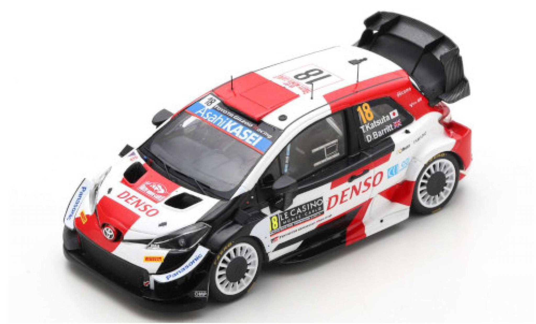Toyota Yaris 1/43 Spark WRC No.18 Gazoo Racing Rallye WM Rallye Monte Carlo 2021 T.Katsuta/D.Barritt modelauto