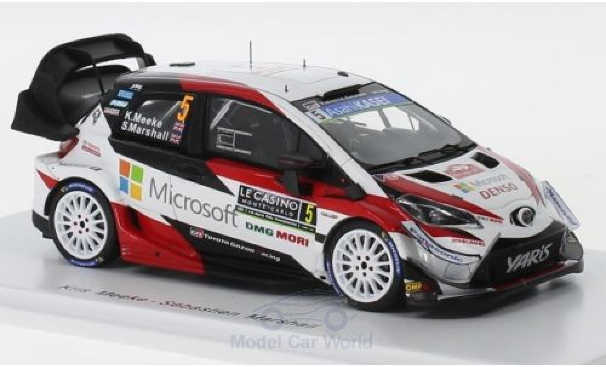 Toyota Yaris 1/43 Spark WRC No.5 Gazoo Racing WRT Rallye WM Rally Monte Carlo 2019 K.Meeke/S.Marshall modelauto