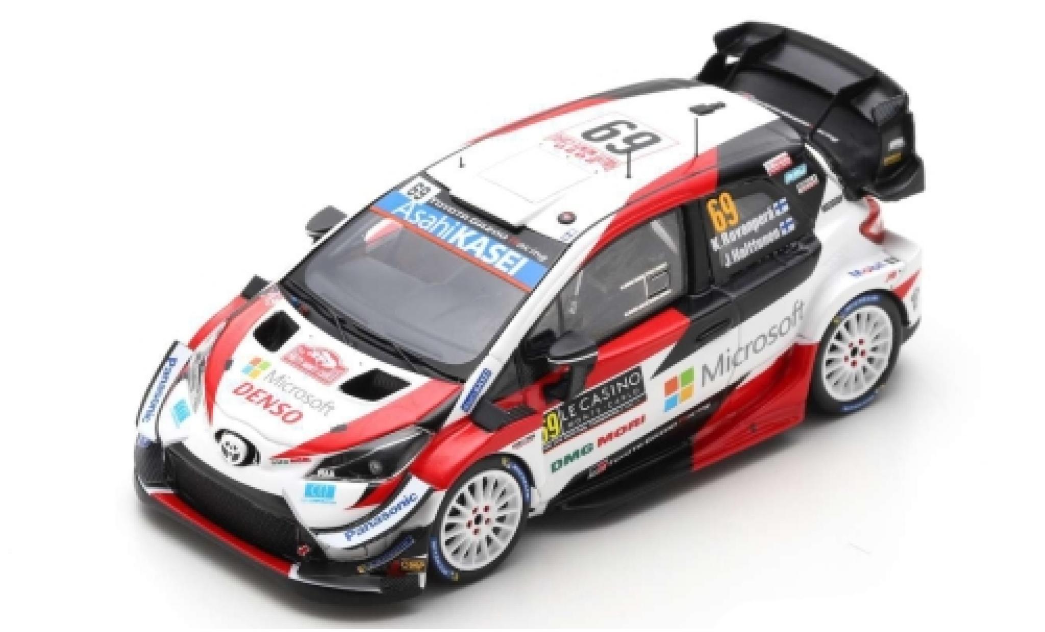 Toyota Yaris 1/43 Spark WRC No.69 Gazoo Racing WRT Microsoft Rallye WM Rally Monte Carlo 2020 K.Rovanper&auml;/J.Halttunen modelauto