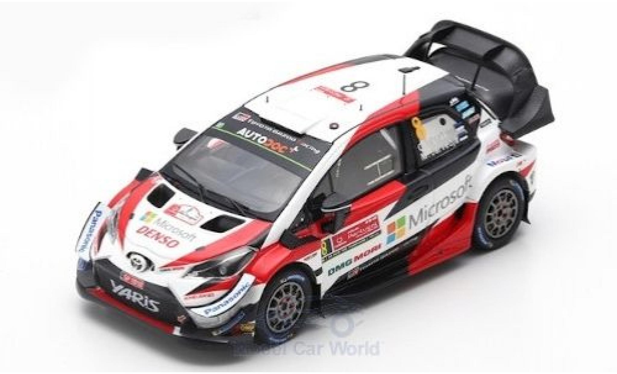 Toyota Yaris 1/43 Spark WRC No.8 Microsoft WRC Rally Portugal 2019 O.T&auml;nak/M.J&auml;rveoja modelauto