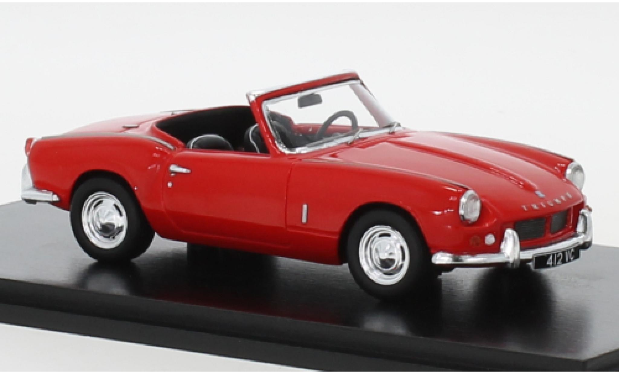 Triumph Spitfire 1/43 Spark 4 rood 1962 modelauto