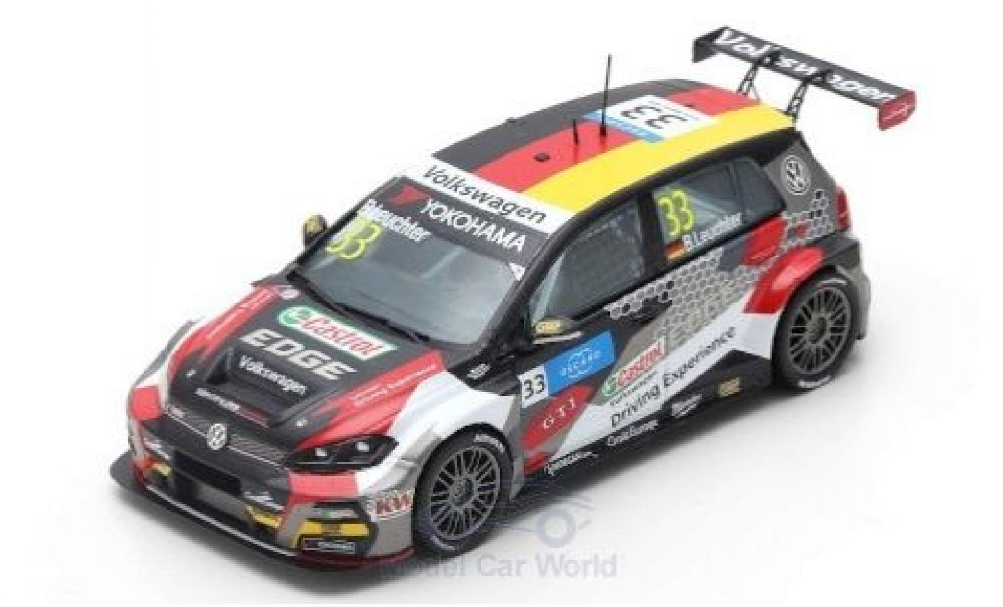 Volkswagen Golf 1/43 Spark GTI TCR No.14 Sebastien Loeb Racing WTCR N&uuml;rburgring 2019 J.Kristoffersson modelauto