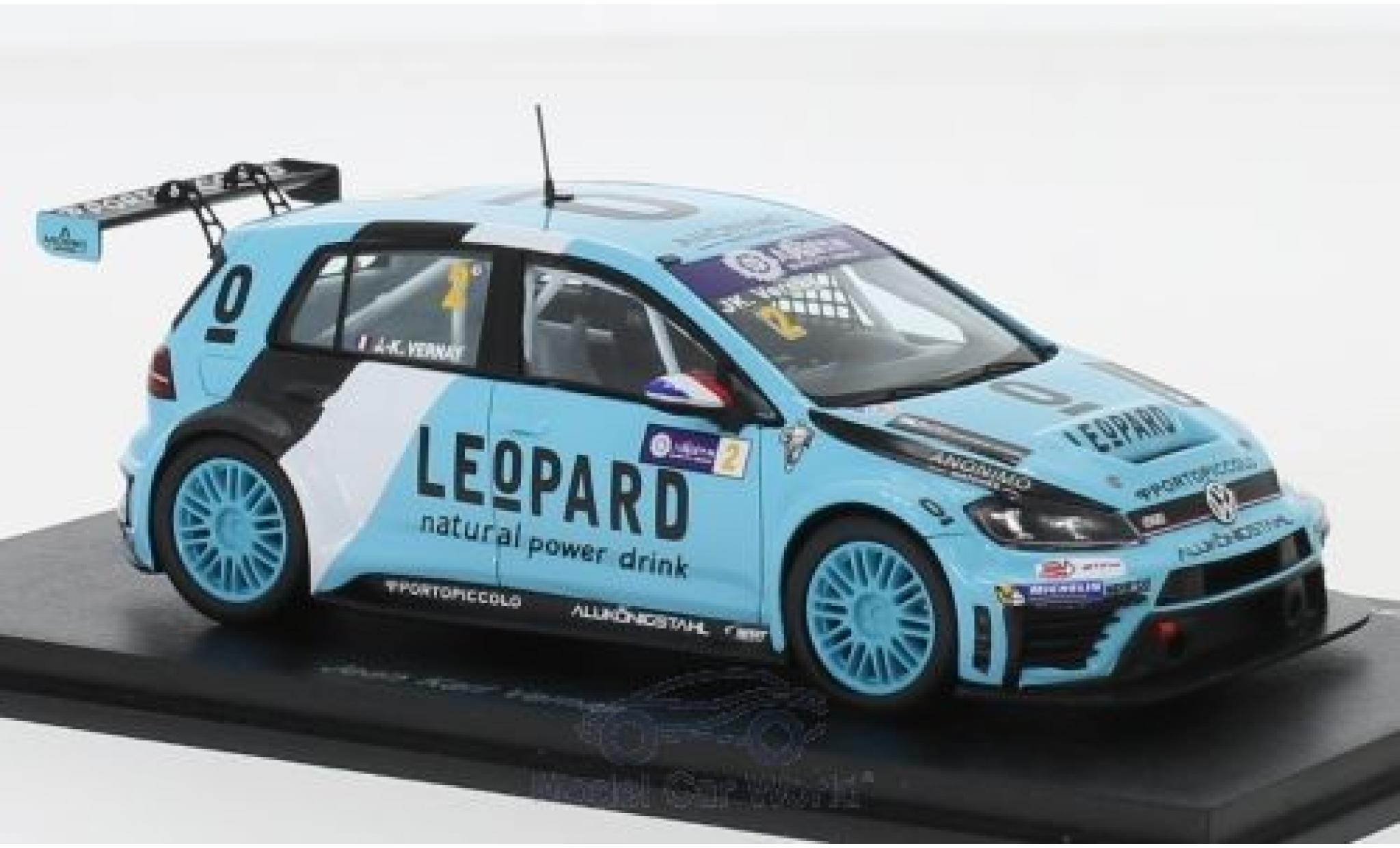Volkswagen Golf 1/43 Spark GTI TCR No.2 TCR International Series Macau Guia Race 2016 J-K.Vernay modelauto