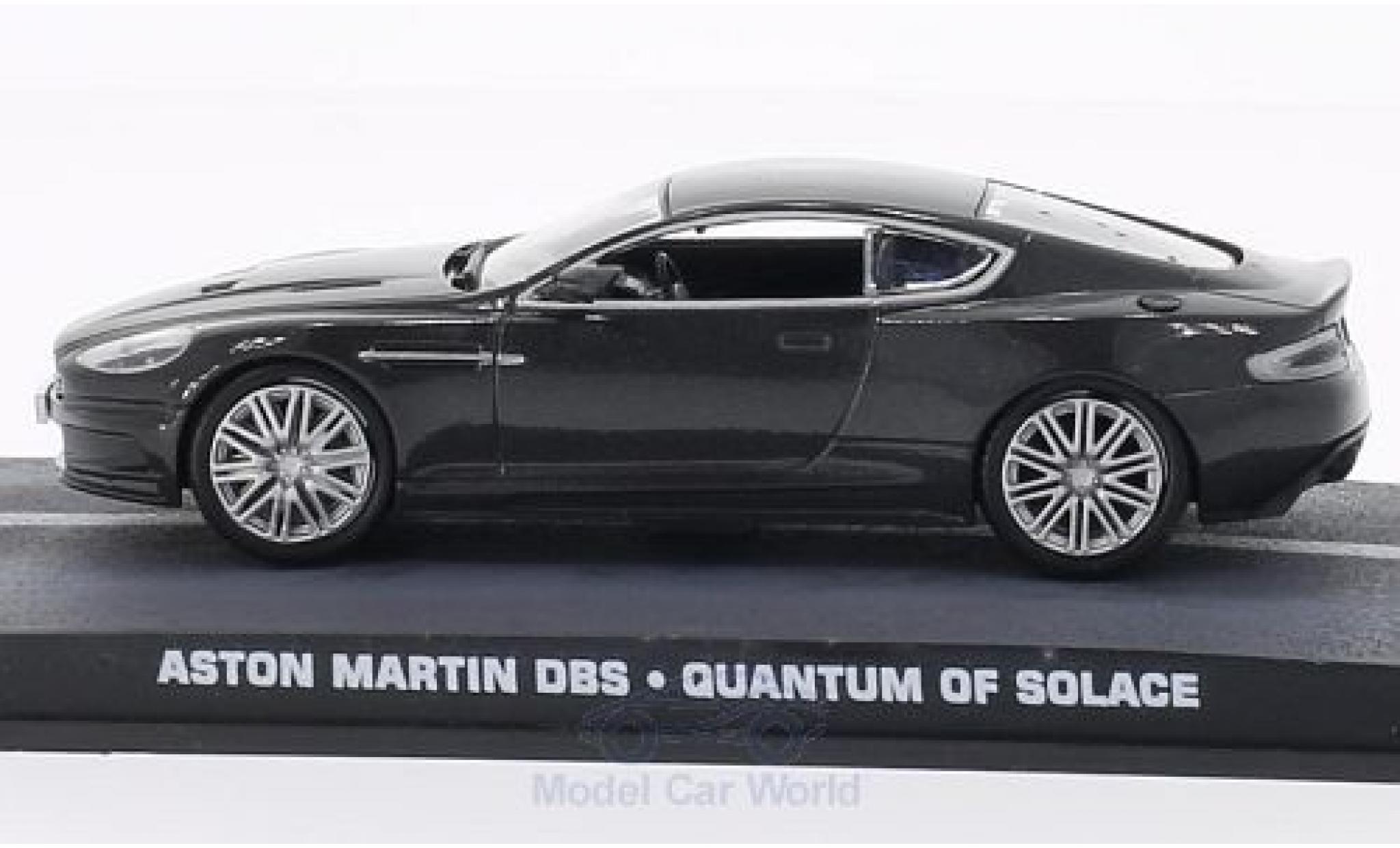 Aston Martin DBS 1/18 SpecialC metallic grijs James Bond 007 Ein Quantum Trost ohne Vitrine modelauto
