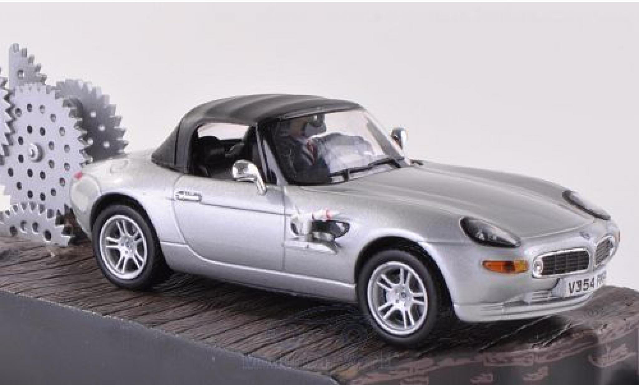 Bmw Z8 1/43 SpecialC grijs James Bond 007 Die Welt ist nicht genug ohne Vitrine modelauto