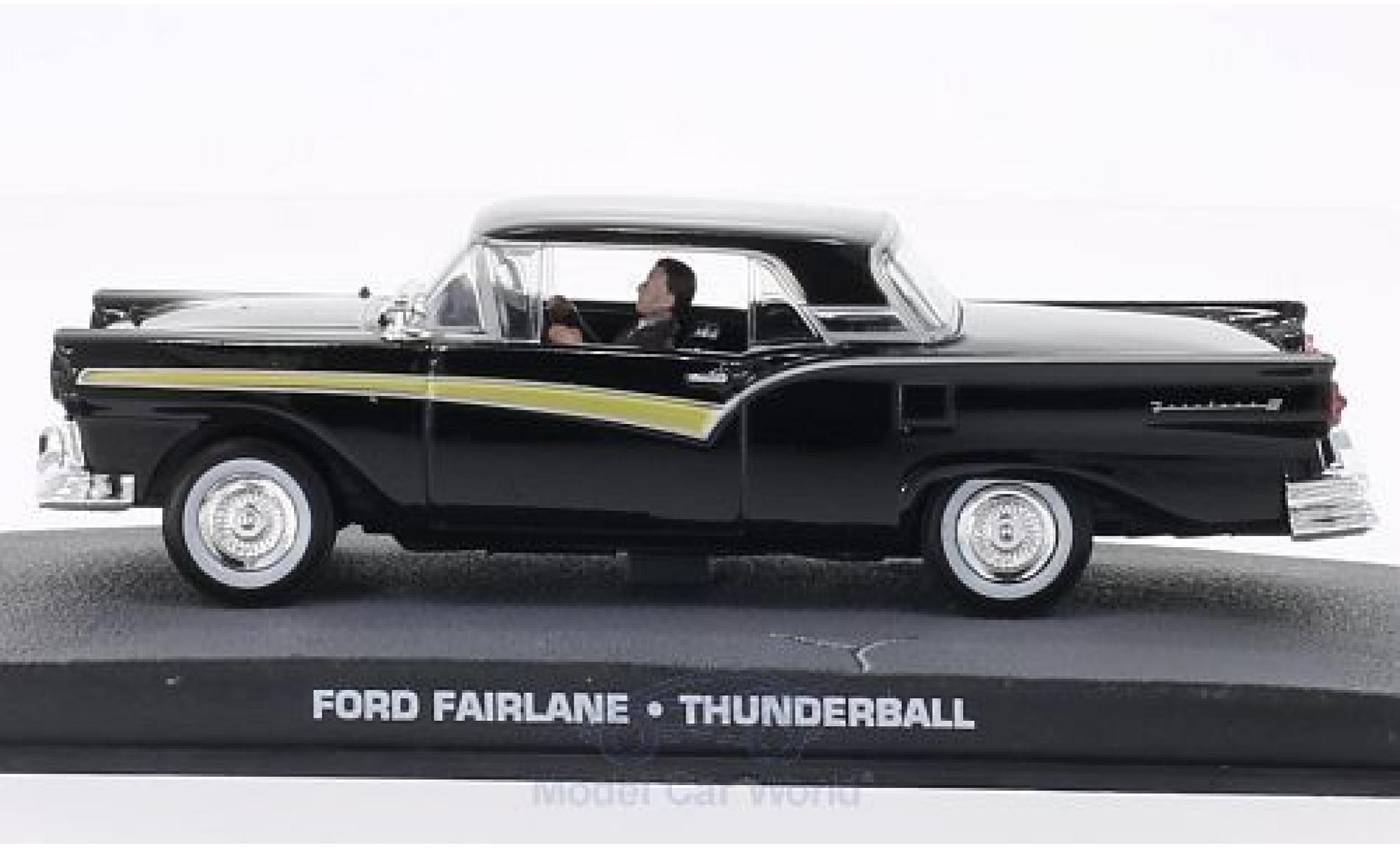 Ford Fairlane 1/43 SpecialC zwart James Bond 007 Feuerball ohne Vitrine modelauto