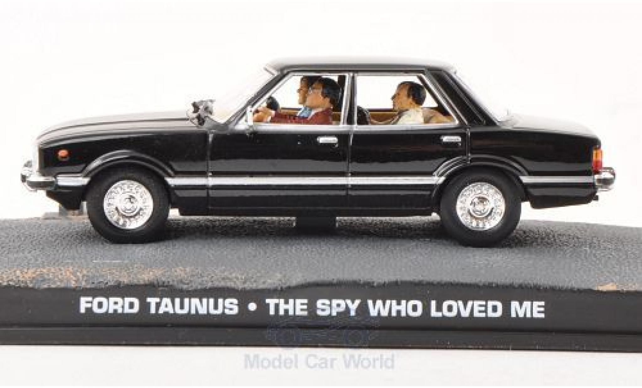 Ford Taunus 1/43 SpecialC zwart James Bond 007 Der Spion der mich liebte ohne Vitrine modelauto