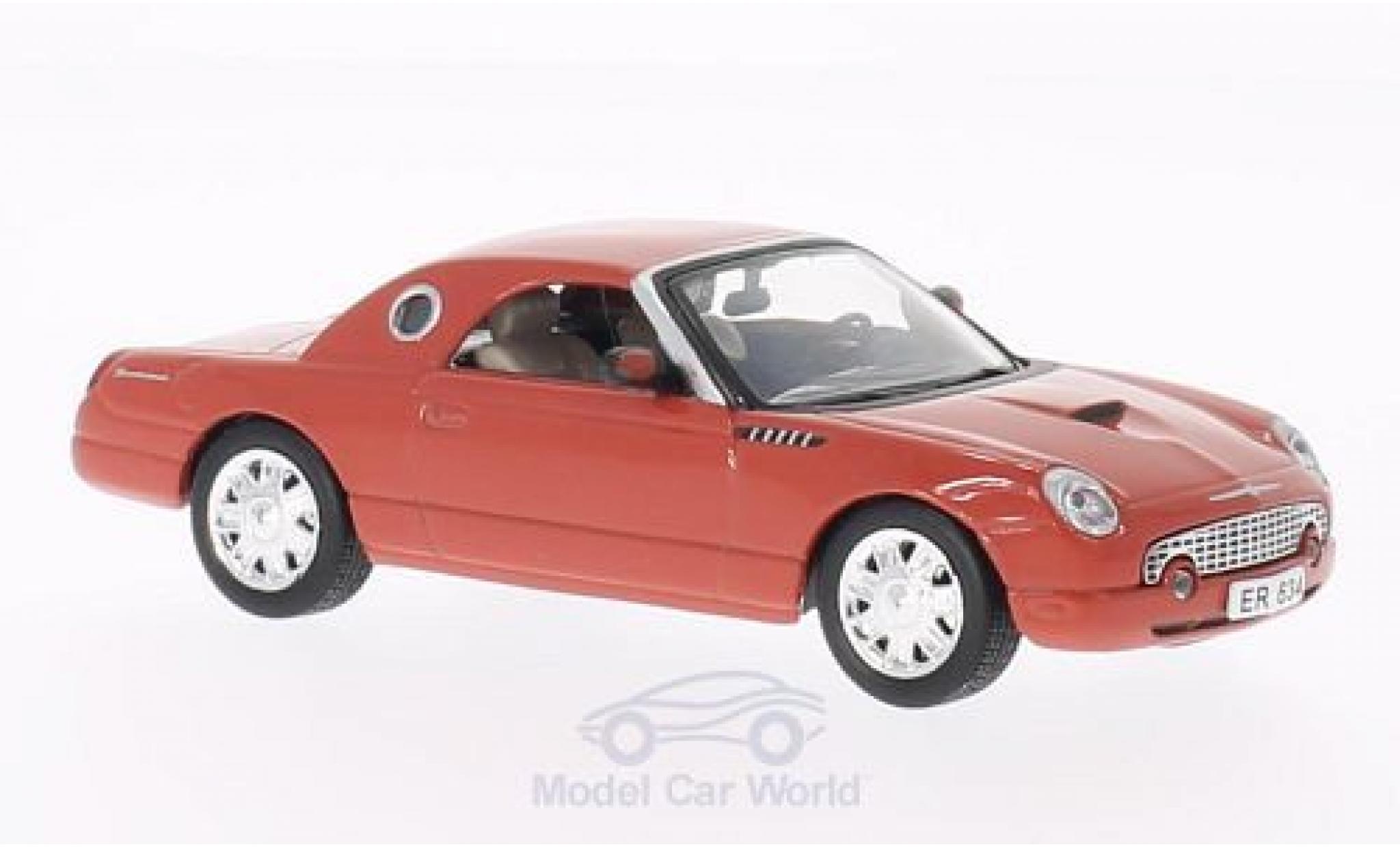 Ford Thunderbird 1/43 SpecialC rood James Bond 007 2002 Stirb an einem anderen Tag ohne Vitrine modelauto