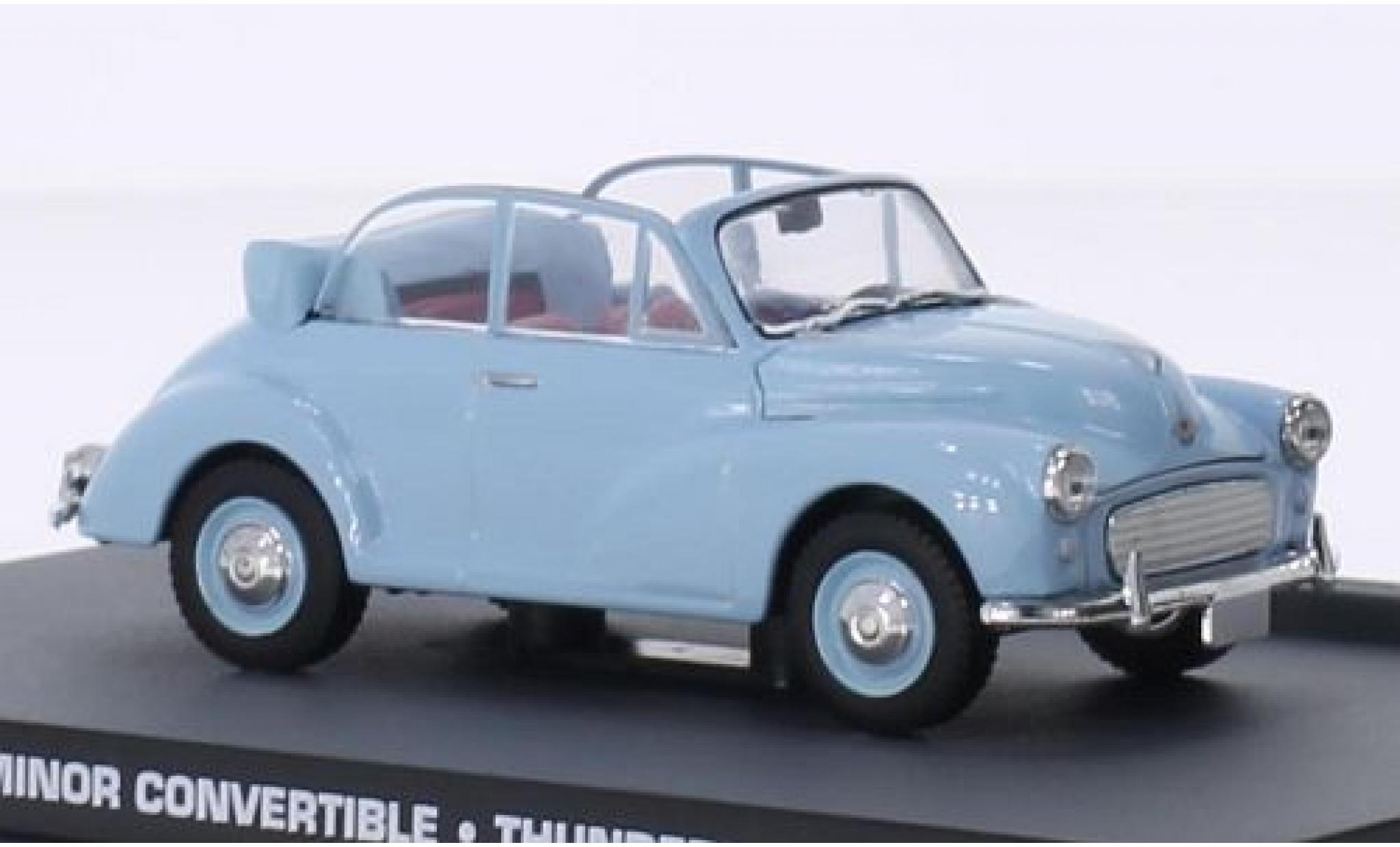 Morris Minor 1/43 SpecialC Cabriolet blauw James Bond 007 boule de feu sans Vitrine modelauto
