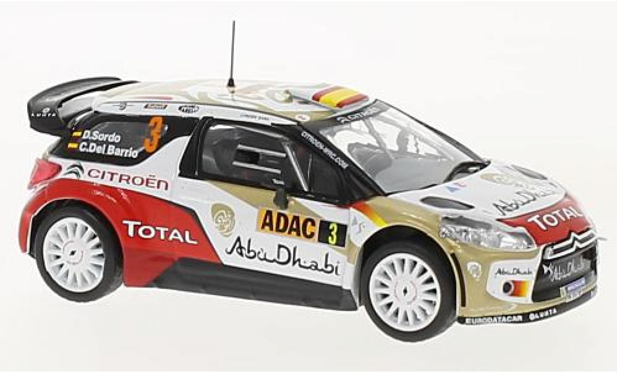 DS Automobiles DS3 1/43 SpecialC Citroen WRC No.3 Rallye WM Rallye Deutschland 2013 D.Sordo/C.Del Barrio sans Vitrine modelauto