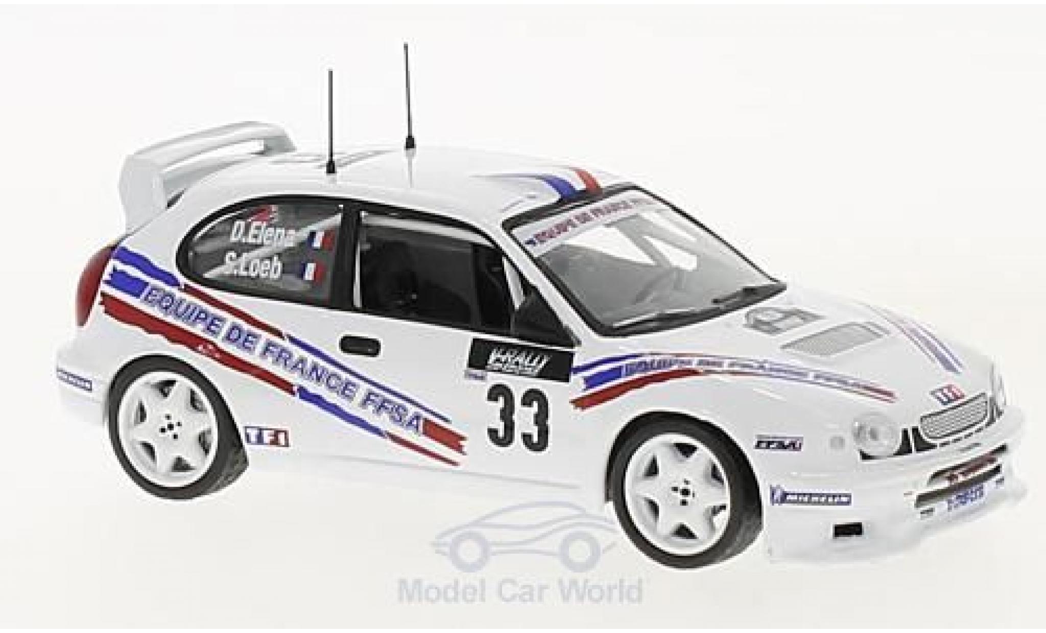 Toyota Corolla 1/43 SpecialC WRC No.33 Rallye WM Rallye Tour de Corse 2000 S.Loeb/D.Elena ohne Vitrine modelauto