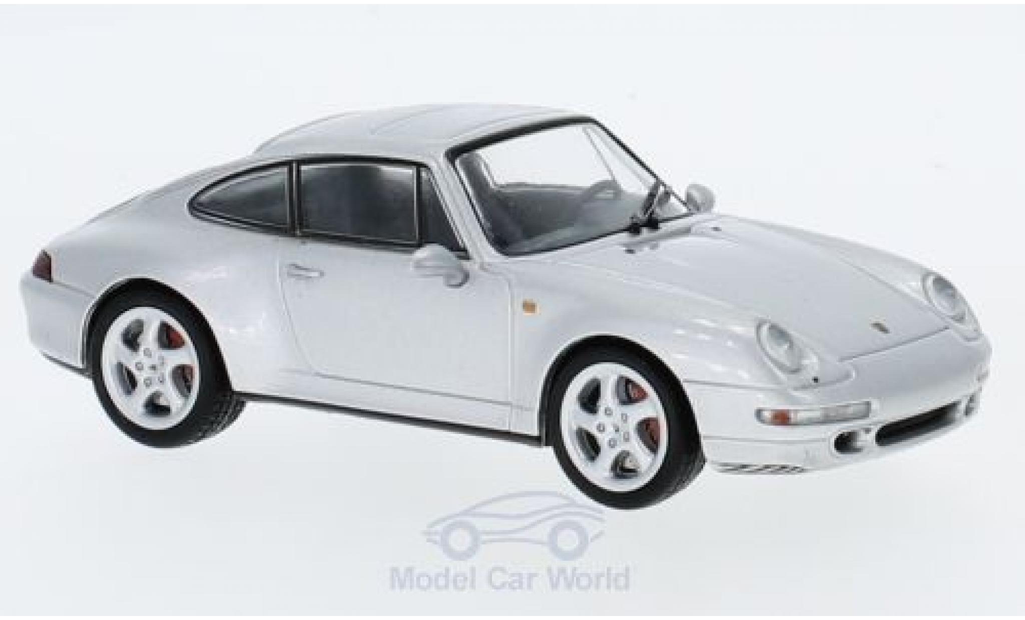 Porsche 993 4S 1/43 SpecialC 911 Carrera 4S grijs 1995 911 Collection modelauto