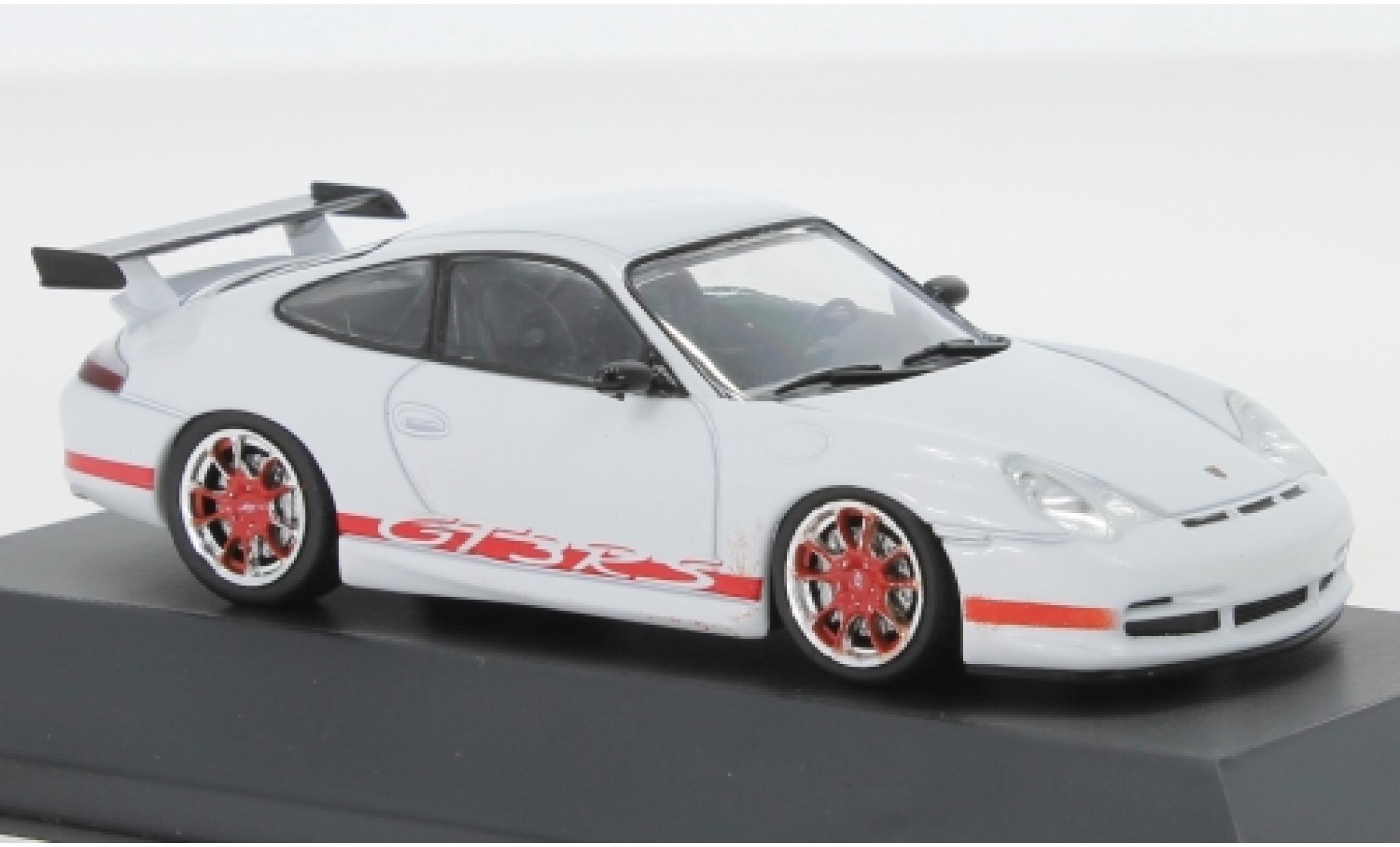 Porsche 996 GT3 RS 1/43 SpecialC 911 GT3 RS () wit/rood 2003 911 Collection modelauto