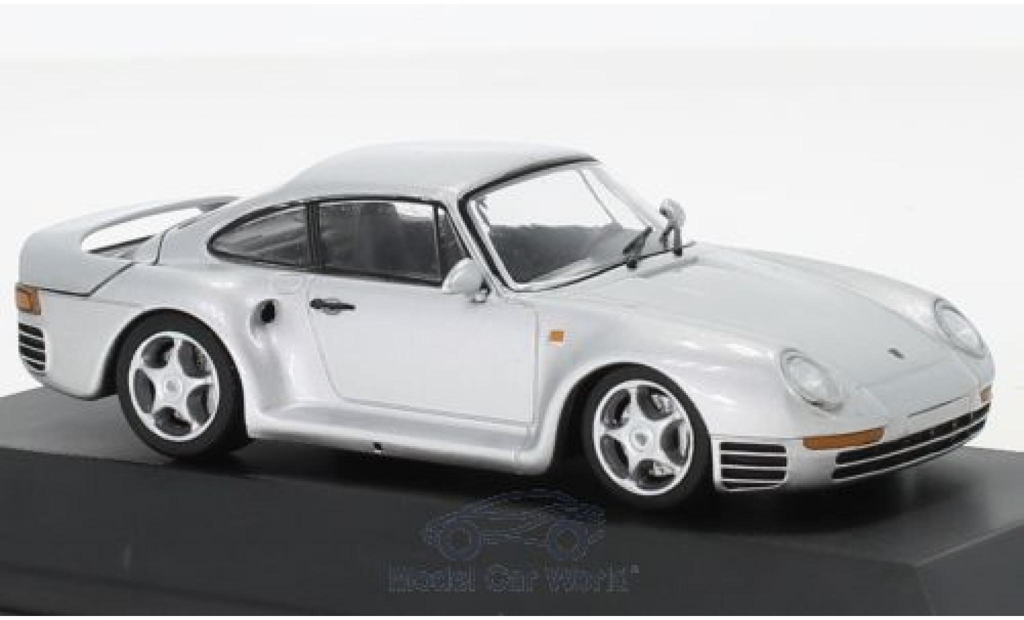 Porsche 930 1/43 SpecialC 959 grijs 1986 911 Collection modelauto