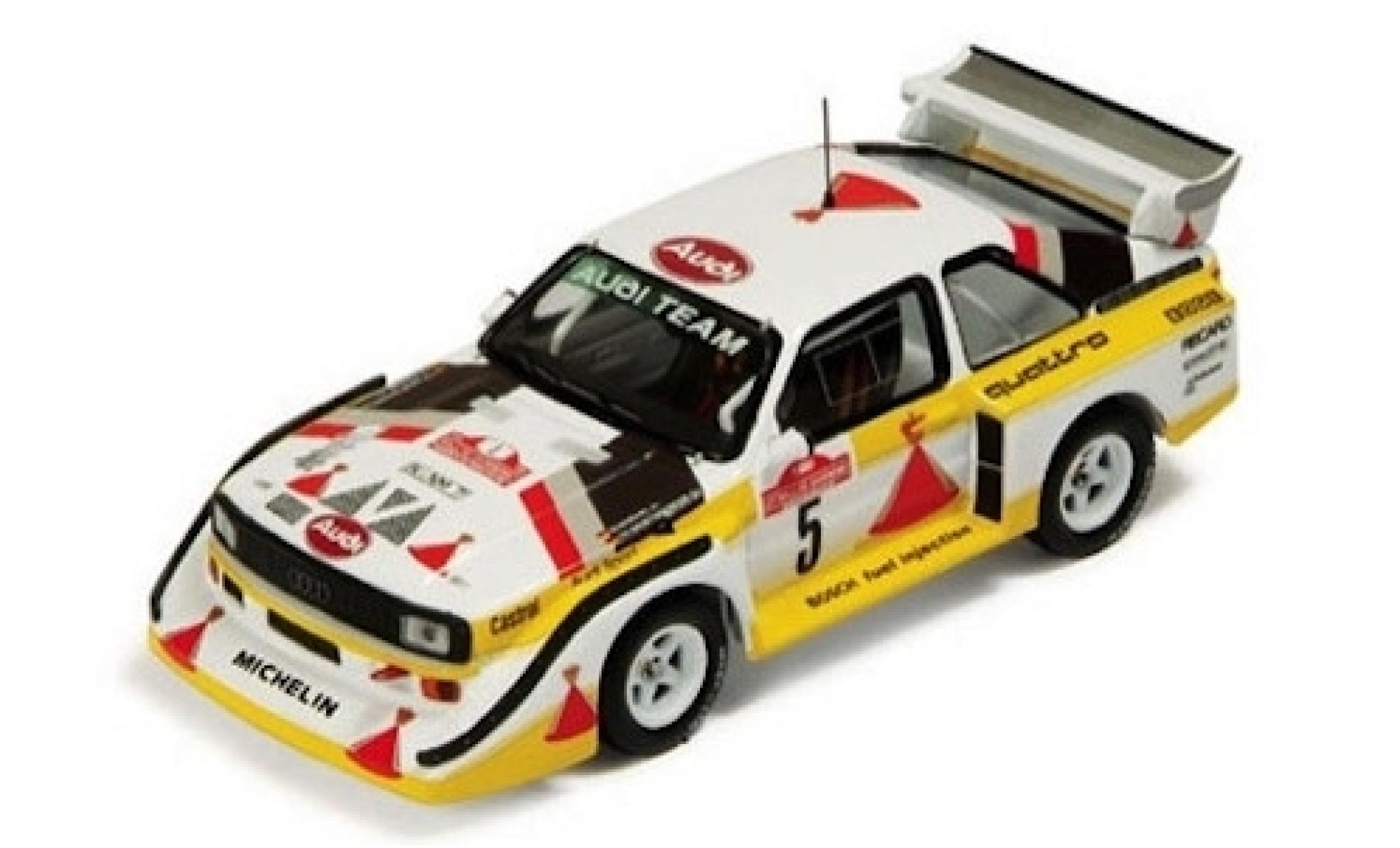 Audi Sport Quattro 1/43 SpecialC Sport quattro E2 No.5 HB Team Rallye WM Rallye San Remo 1985 W.R&ouml;hrl/C.Geistd&ouml;rfer ohne Vitrine modelauto