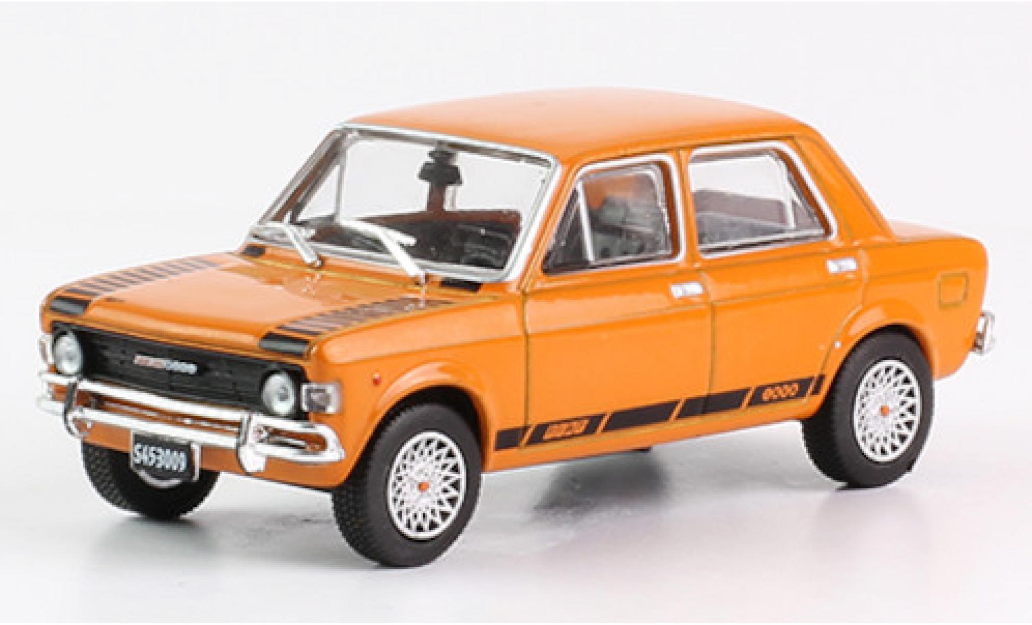 Fiat 128 1/43 SpecialC TV oranje/zwart 1971 modelauto