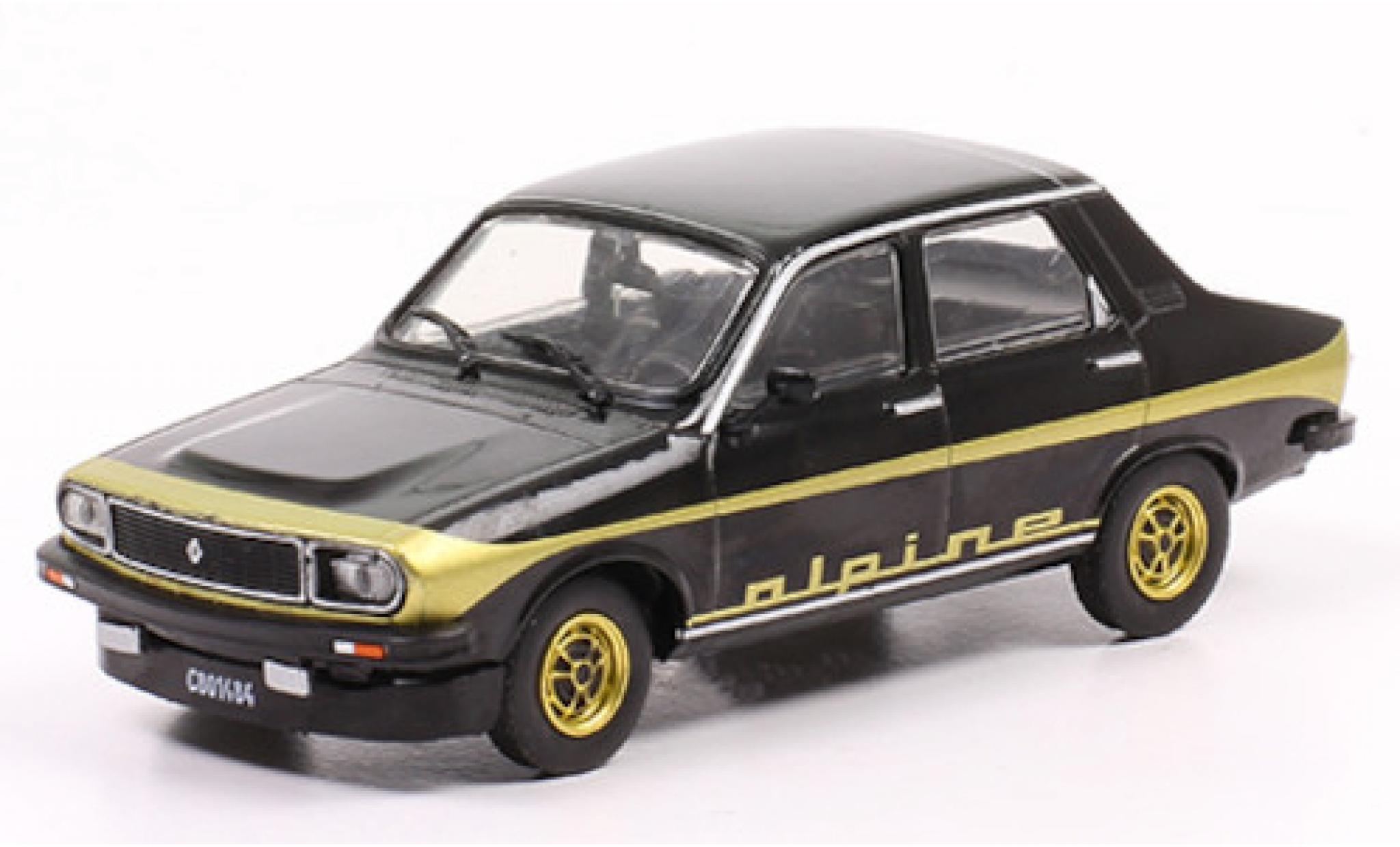 Renault 12 1/43 SpecialC Alpine zwart/gold 1978 modelauto
