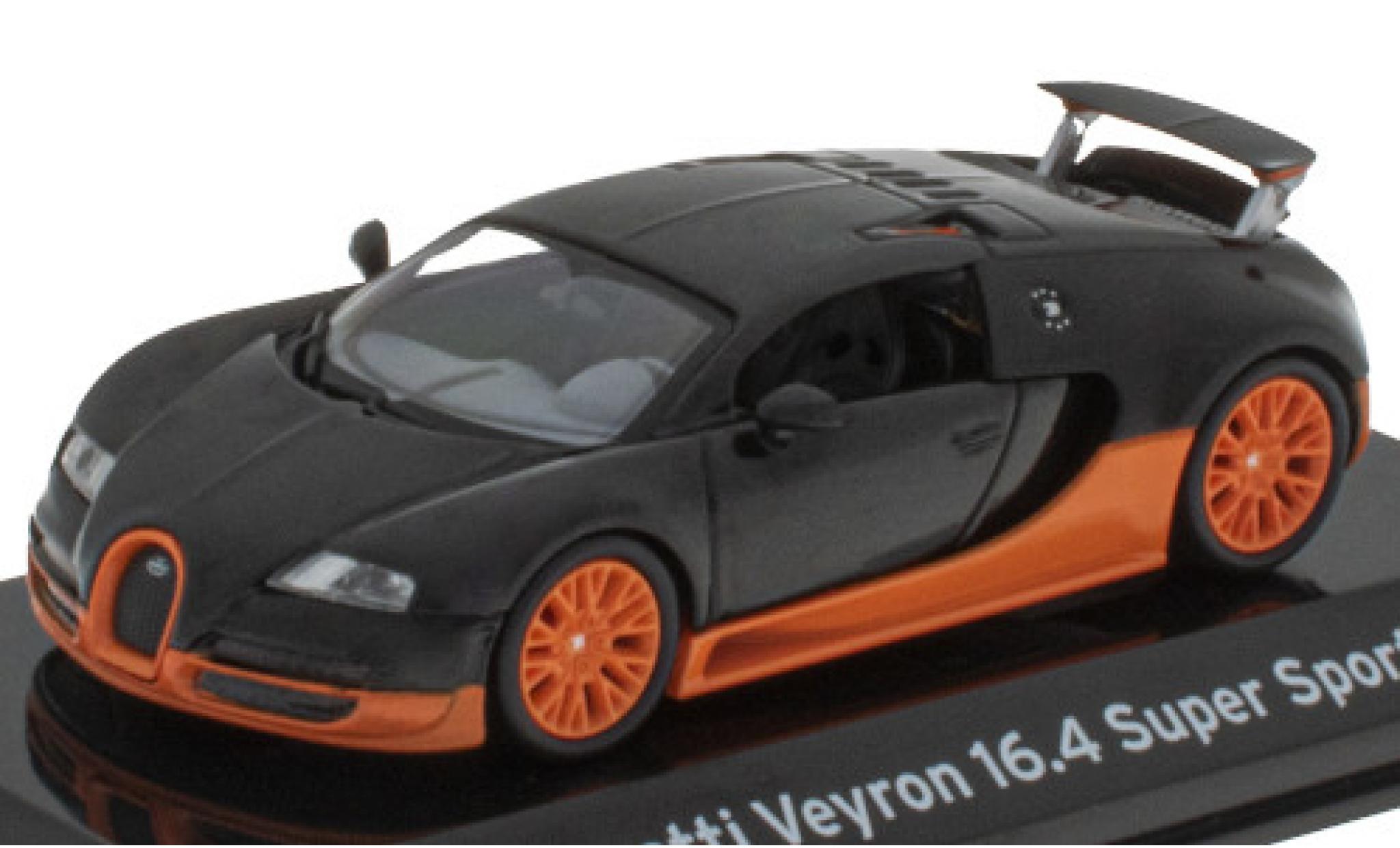 Bugatti Veyron 1/43 SpecialC 16.4 Super Sport zwart/oranje 2010 modelauto