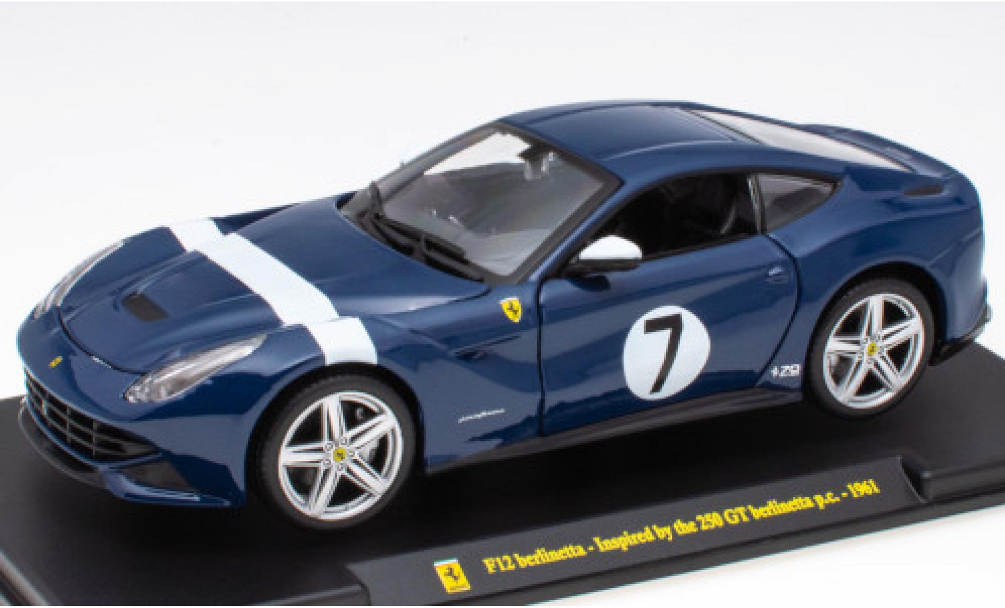 Ferrari F1 1/24 SpecialC 2 Sedantta blauw/wit Inspired by the 250 GT Sedantta p.c. (1961) No.7 modelauto