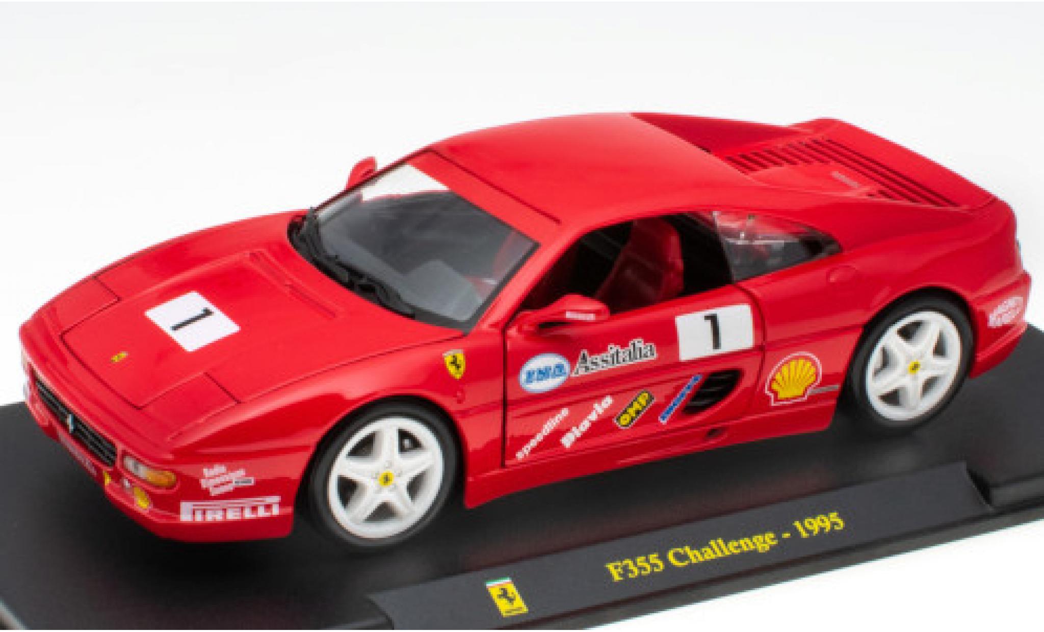 Ferrari F355 1/24 SpecialC Challenge rood No.1 1995 modelauto
