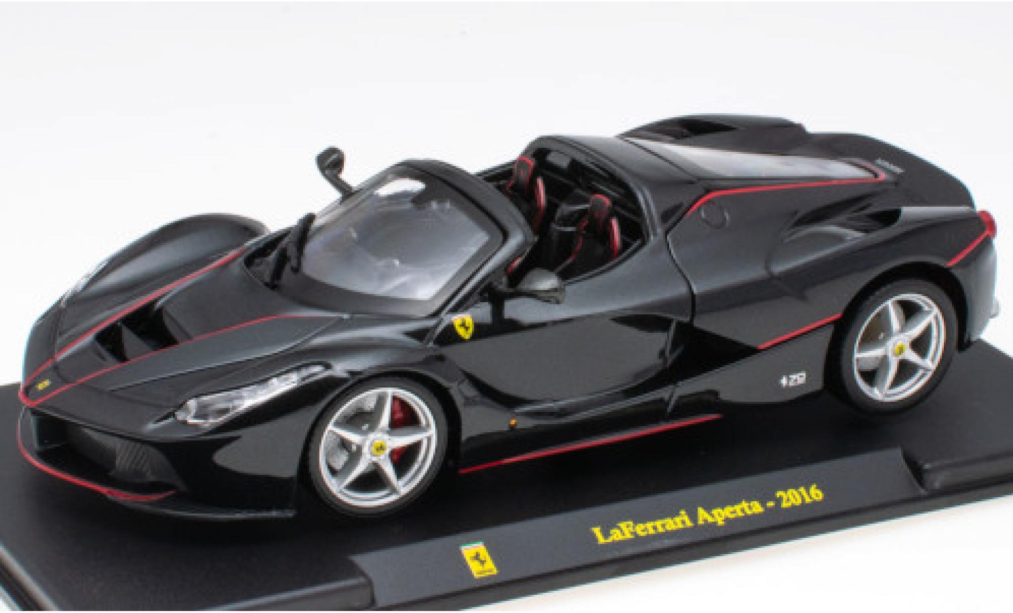 Ferrari LaFerrari 1/24 SpecialC La Aperta zwart/rood 2016 modelauto