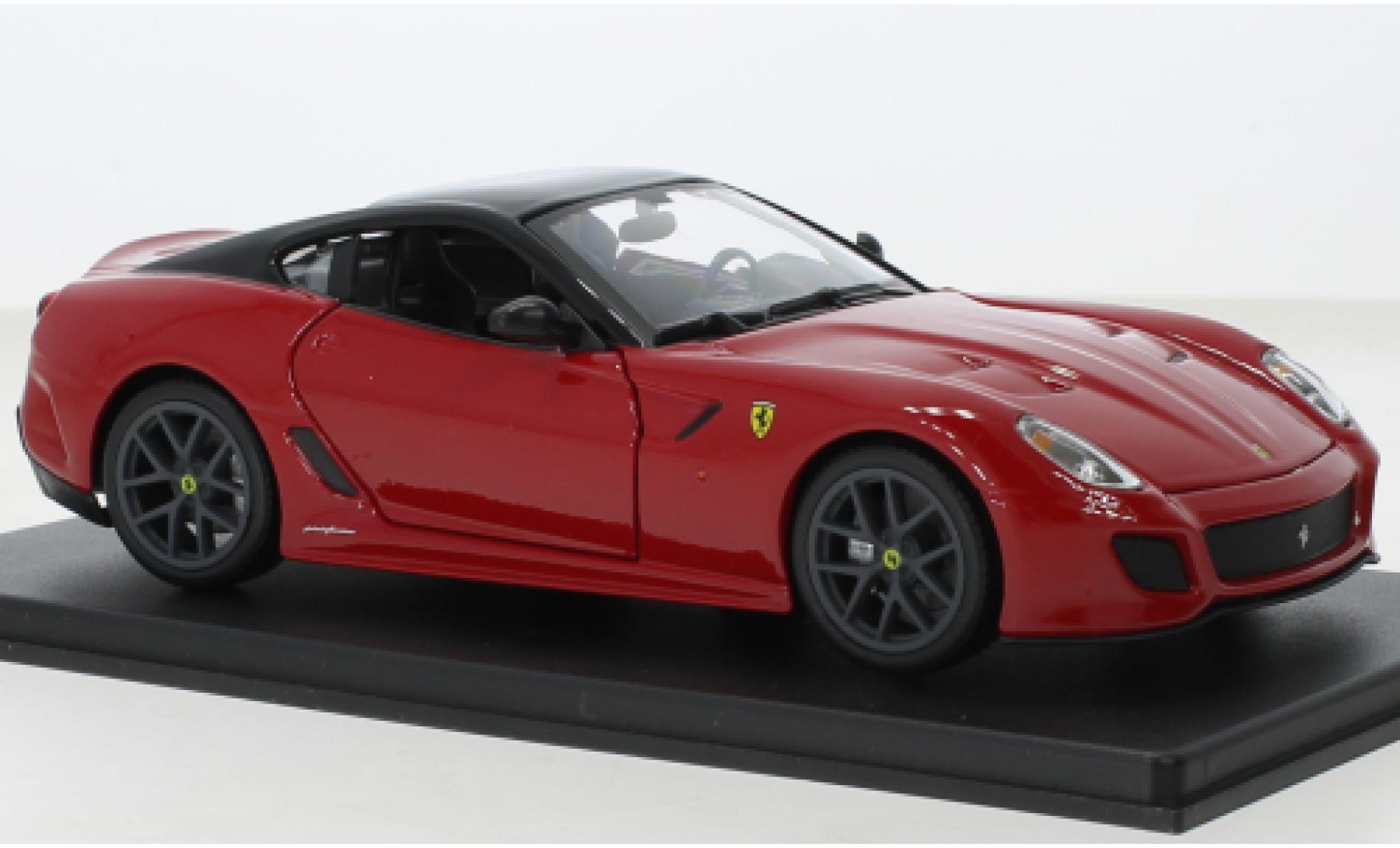 Ferrari 599 1/24 SpecialC GTO rood/zwart 2010 modelauto