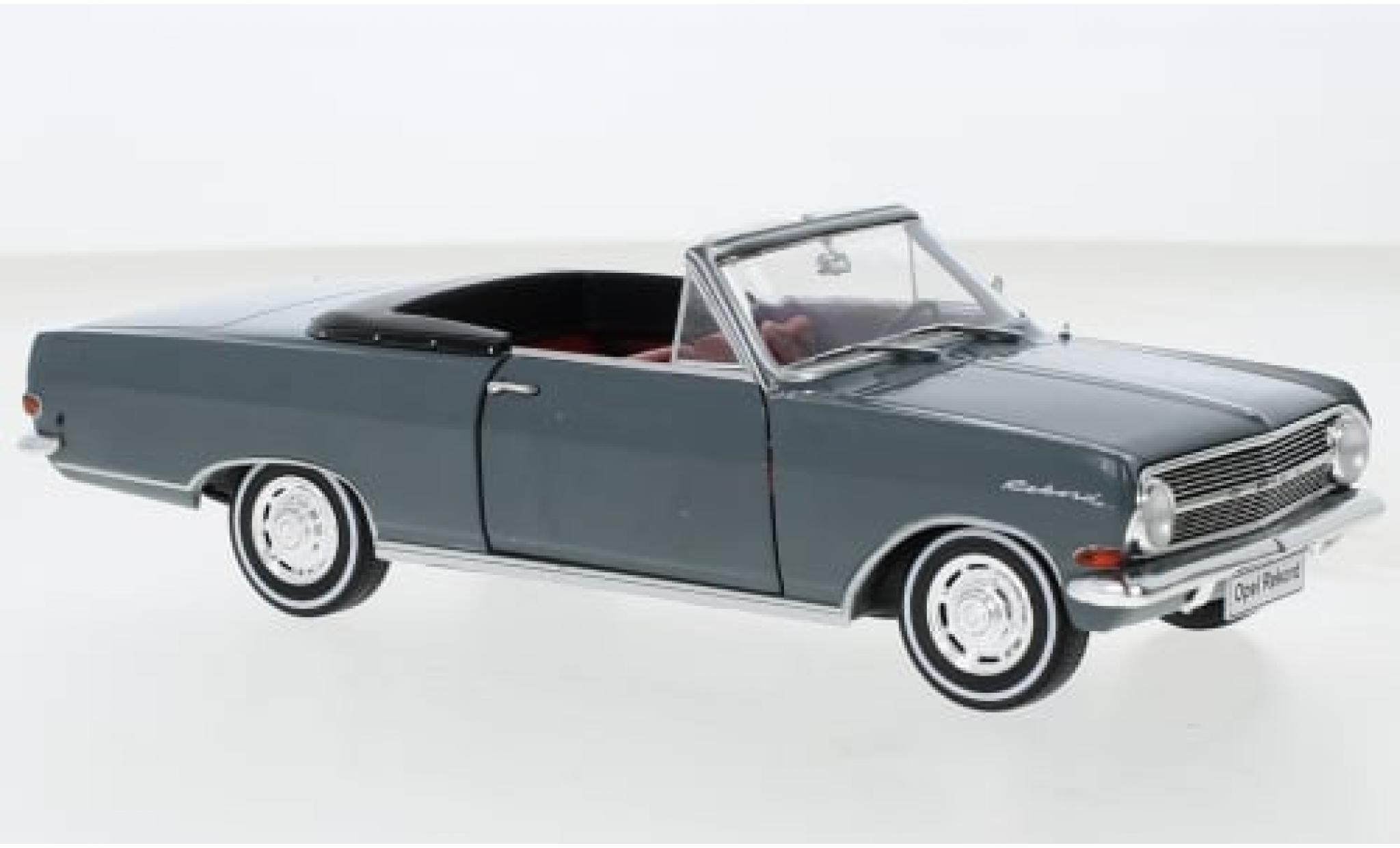 Opel Rekord 1/24 SpecialC .-128 A Deutsch Cabriolet grijs 1964 1:24 modelauto