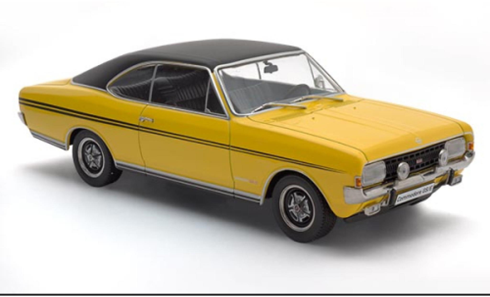 Opel Commodore 1/24 SpecialC A GS/E Coupe geel/zwart 1970 modelauto