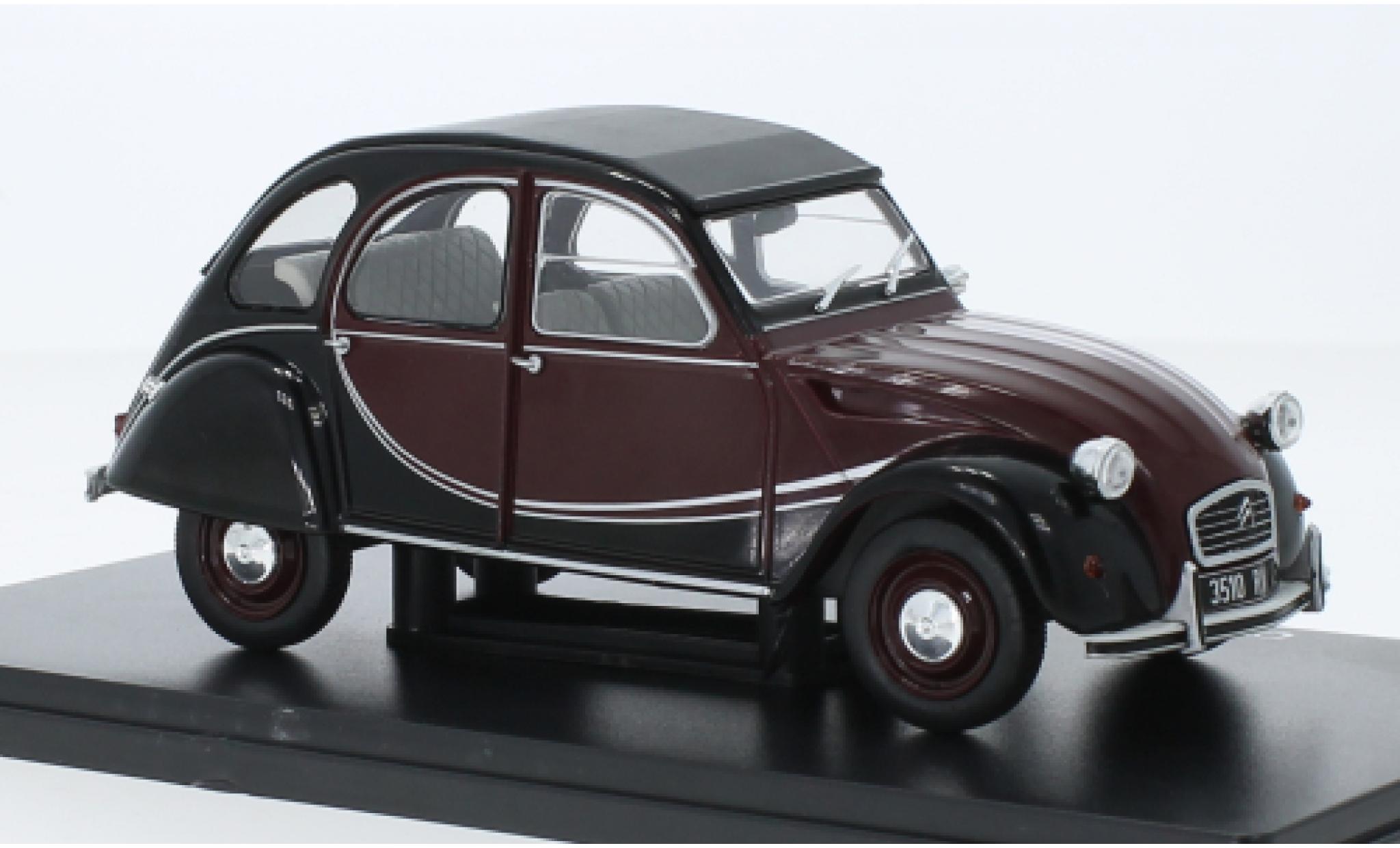 Citroen 2CV 1/24 SpecialC .-132 6 Charleston rood fonc&eacute;/zwart 1982 modelauto