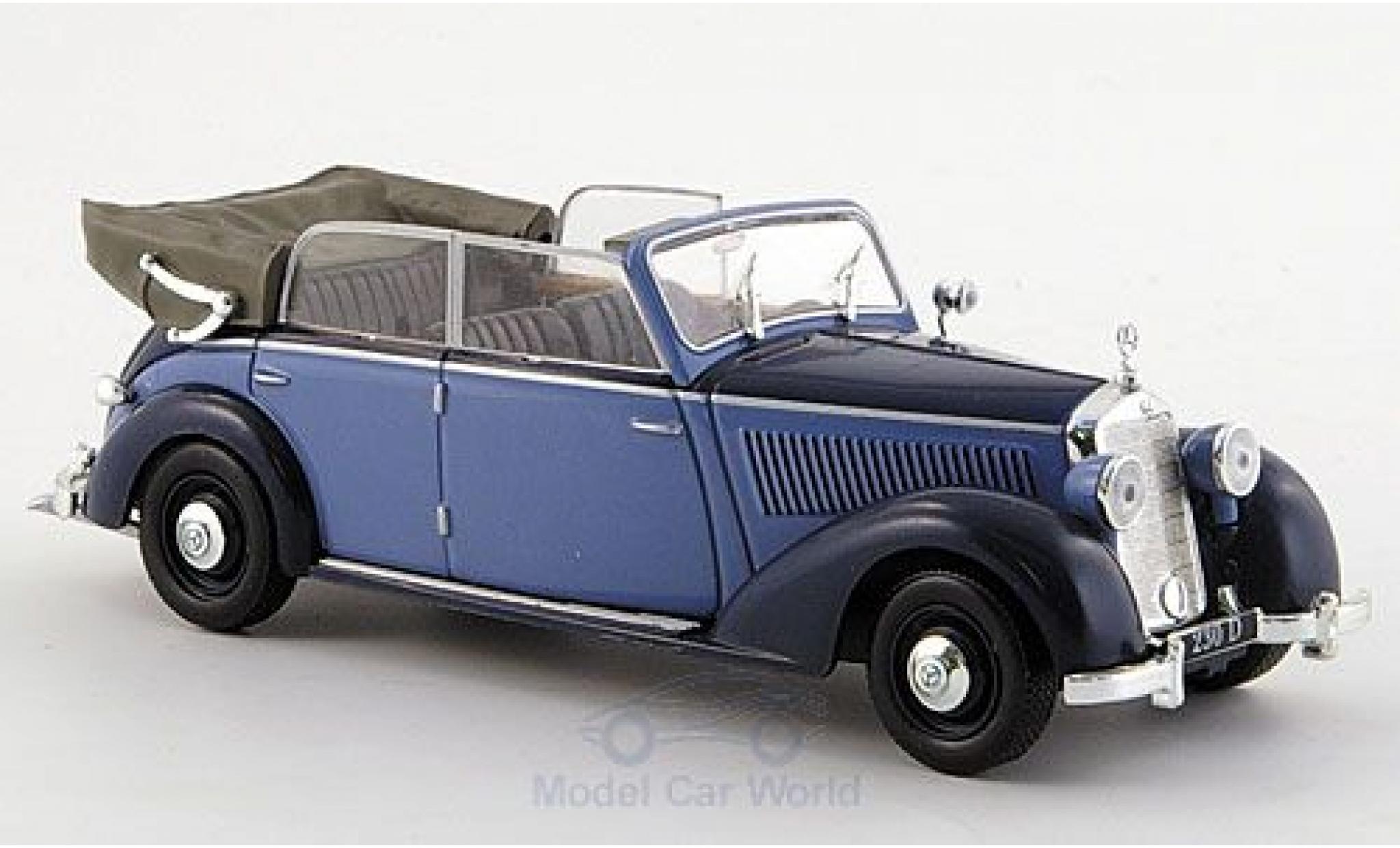 Mercedes 230 1/43 SpecialC Cabriolet D (W 153) blauw/blauw 1939 ohne Vitrine modelauto
