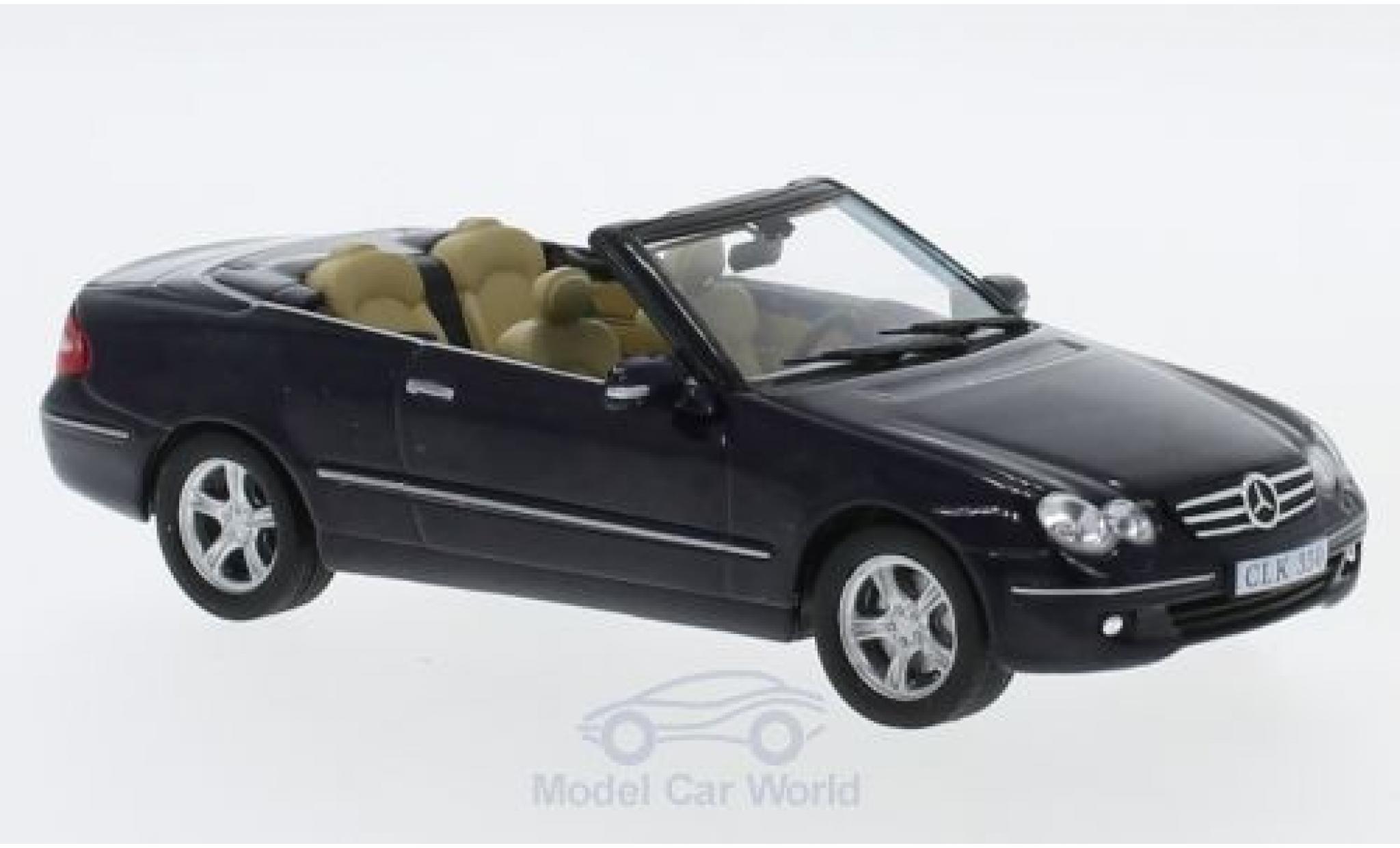 Mercedes CLK 1/43 SpecialC 350 (A209) blauw 2005 ohne Vitrine modelauto