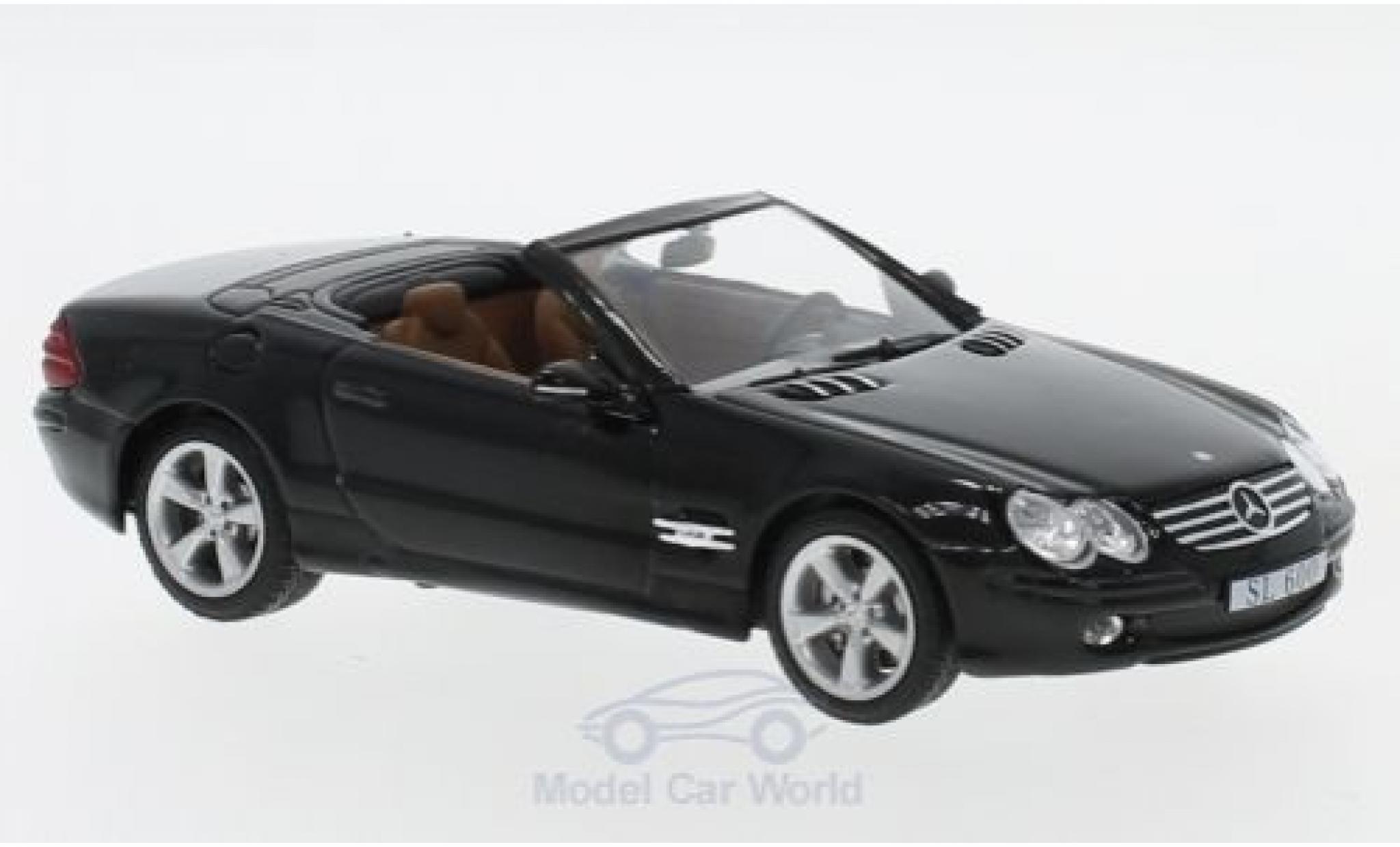 Mercedes Classe SL 1/43 SpecialC SL 600 (R230) zwart 2003 ohne Vitrine modelauto