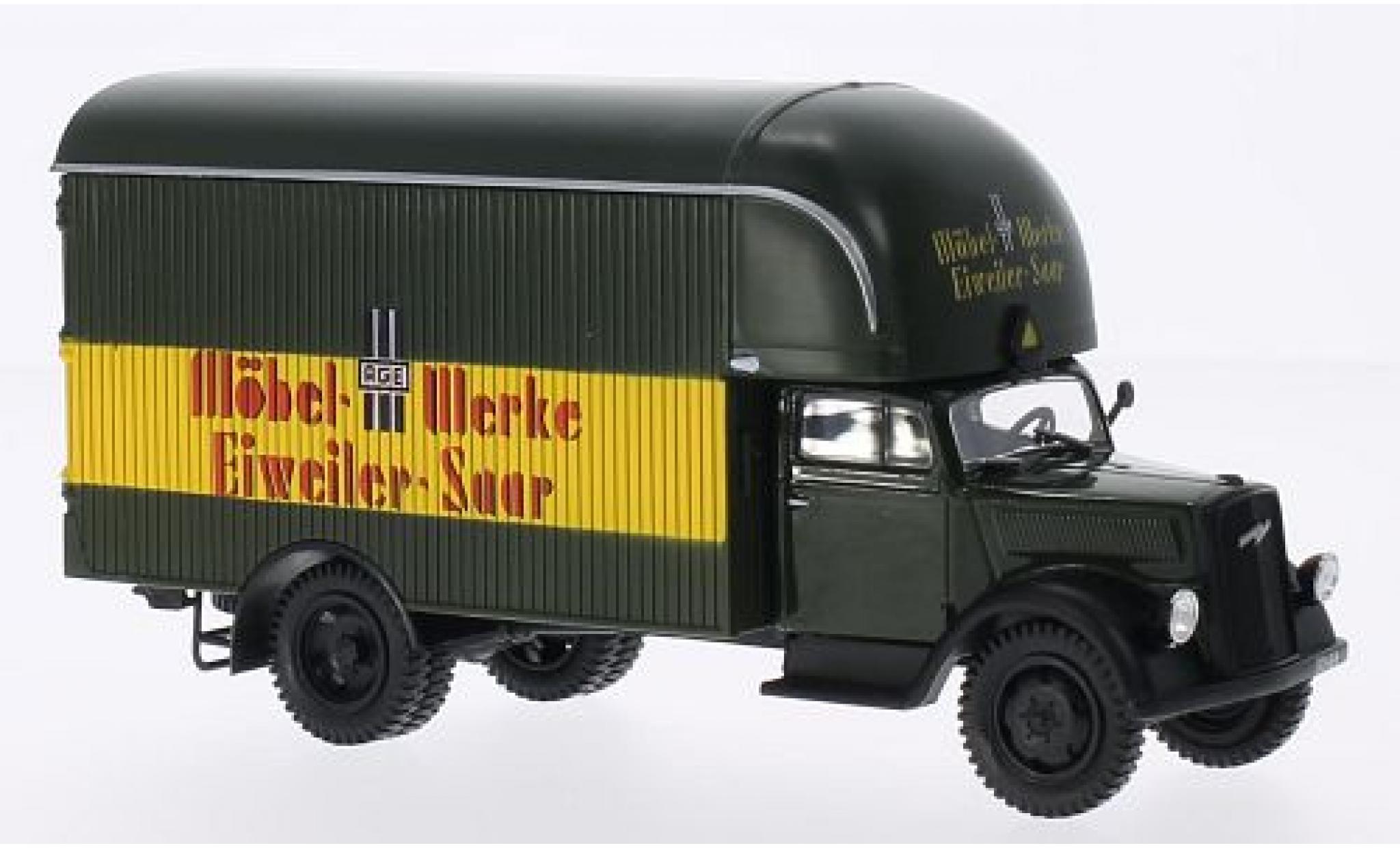 Opel Blitz 1/43 SpecialC M&ouml;bel-Werke Eiweiler Saar 1949 sans Vitrine modelauto