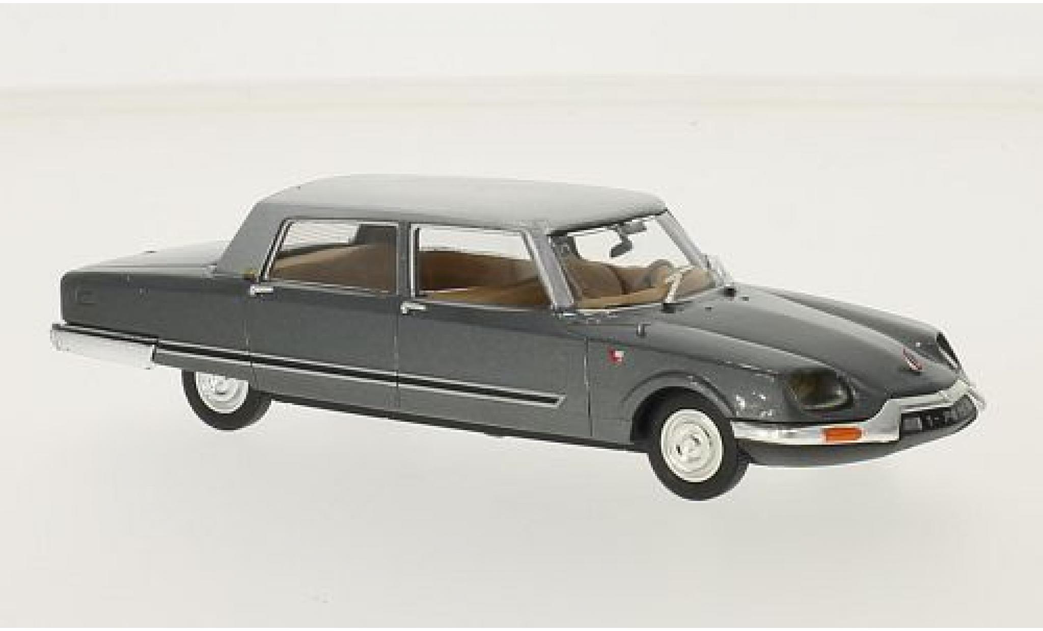 Citroen DS 1/43 SpecialC 21 Presidentielle Chapron metallic grijs/metallic grijs Charles de Gaulle 1969 sans Vitrine modelauto