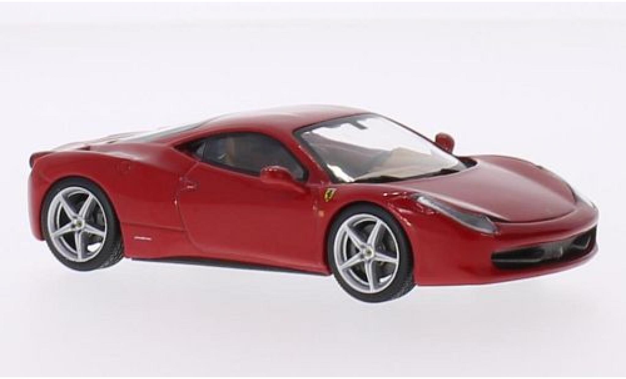 Ferrari 458 1/43 SpecialC Italia rood 2009 sans Vitrine modelauto