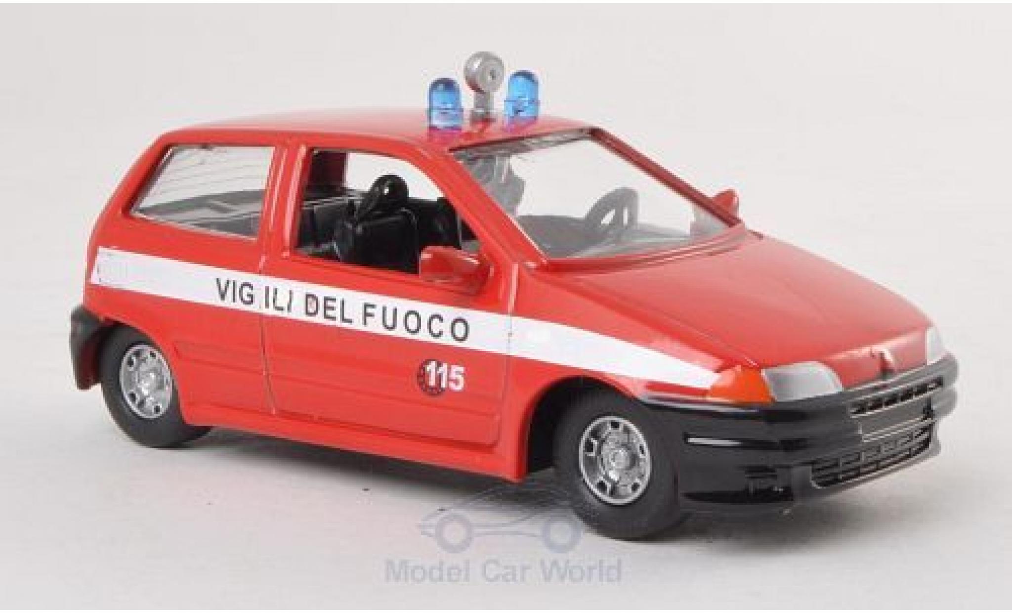 Fiat Punto 1/43 SpecialC Vigili del Fuoco 1995 Brandweer (I) ohne Vitrine ohne Vitrine modelauto