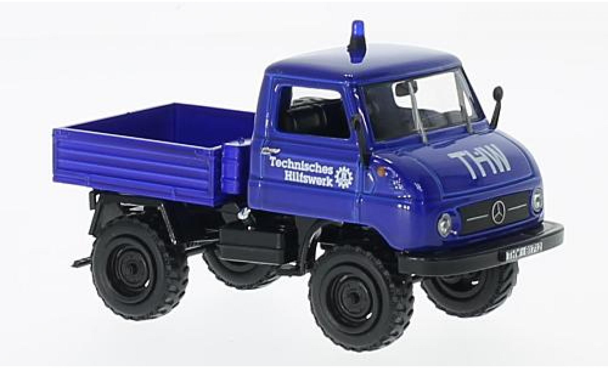Mercedes Unimog 1/43 SpecialC U 411 THW sans Vitrine modelauto