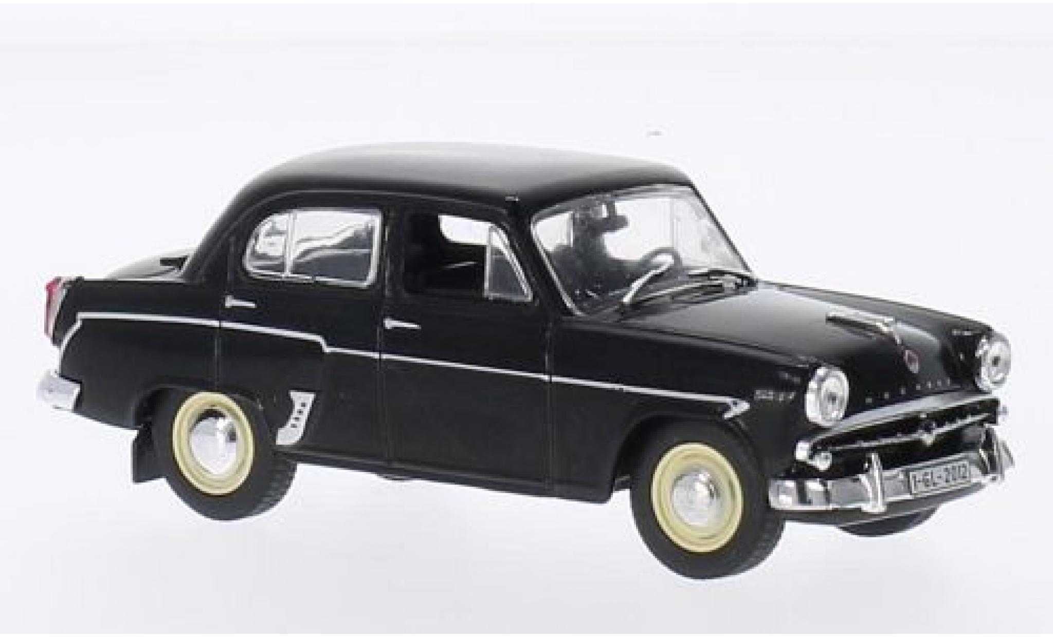 Moskwitsch 407 1/43 SpecialC Sedan zwart sans Vitrine modelauto
