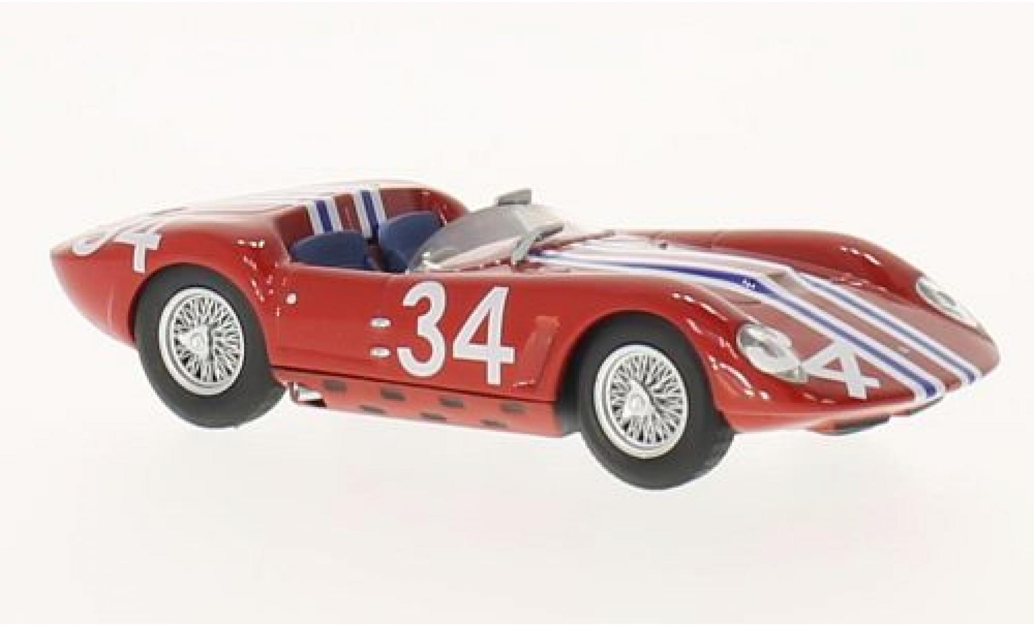 Maserati Tipo 1/43 SpecialC 61 Drogo RHD No.34 GP Reims 1963 L.Casner sans Vitrine modelauto