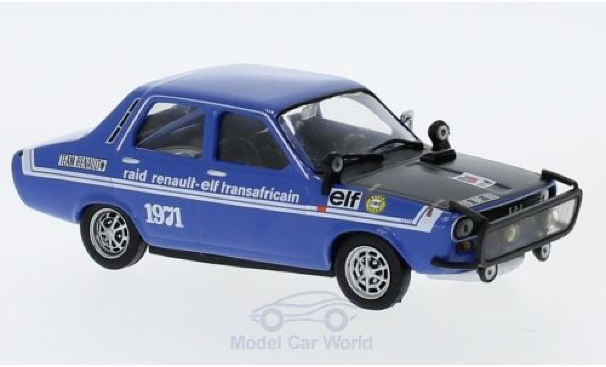 Renault 12 1/43 SpecialC Gordini Raid Transafricain le Cap-Alger 1971 ohne Vitrine modelauto