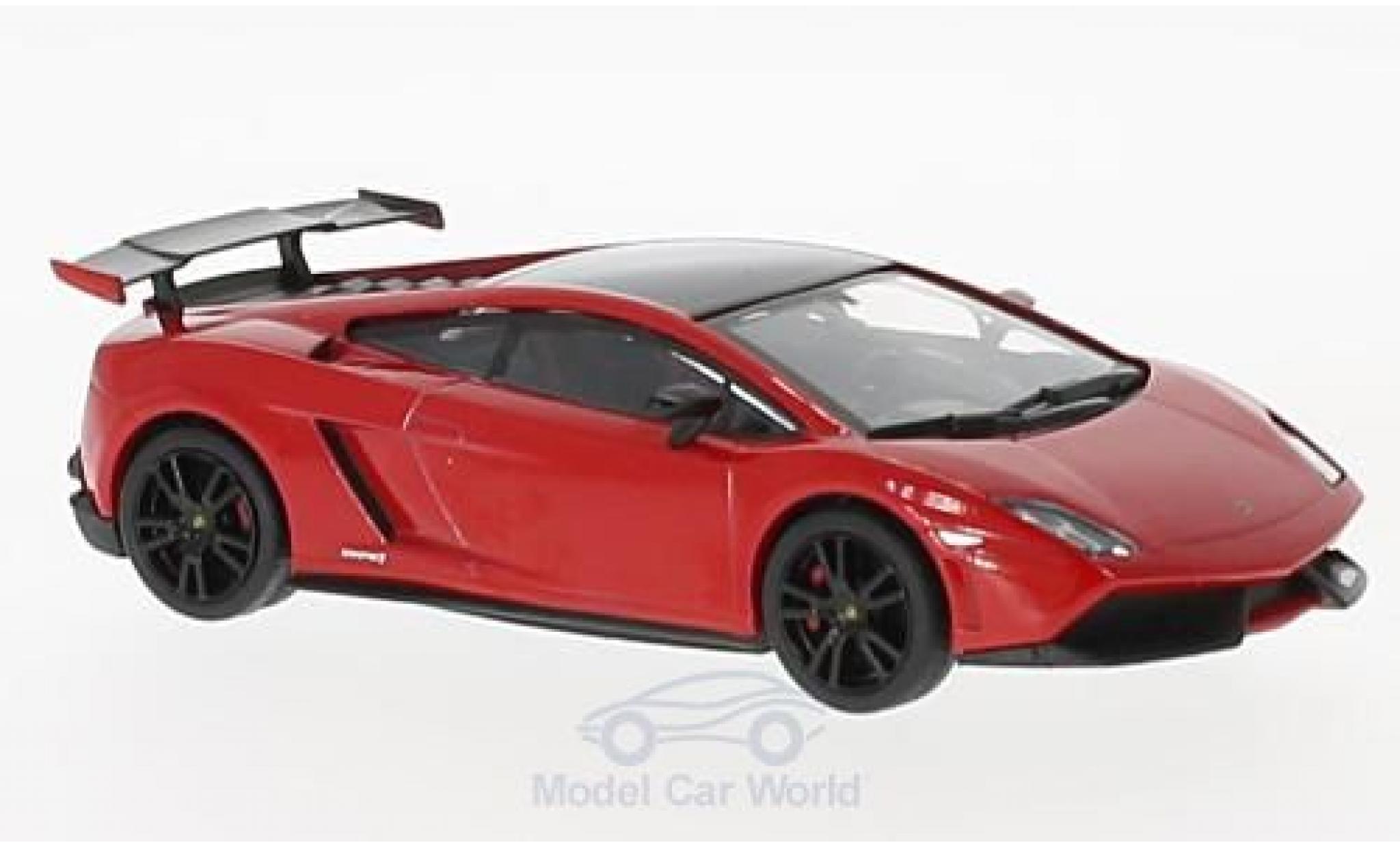 Lamborghini Gallardo 1/43 SpecialC LP 570-4 Super Trofeo Stradale rood/zwart 2011 modelauto