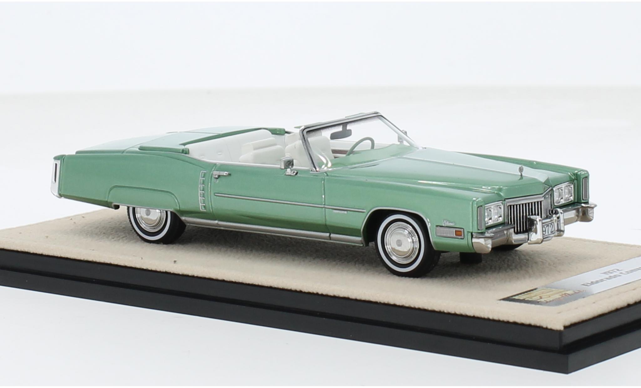 Cadillac Eldorado 1/18 Stamp Models Cabriolet metallic groen 1972 1:18 modelauto