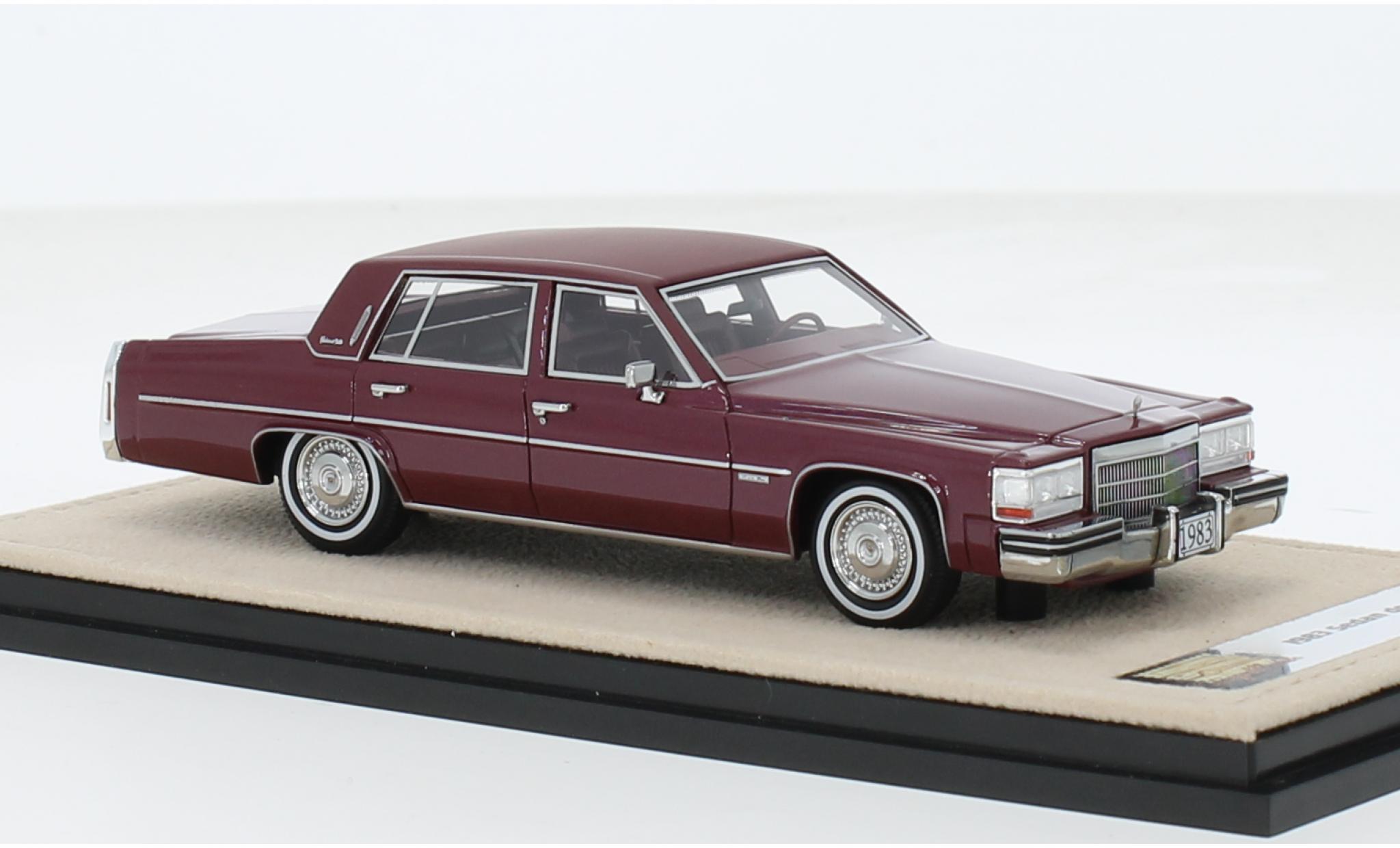 Cadillac Sedan 1/43 Stamp Models DeVille metallic rood 1983 1:43 modelauto