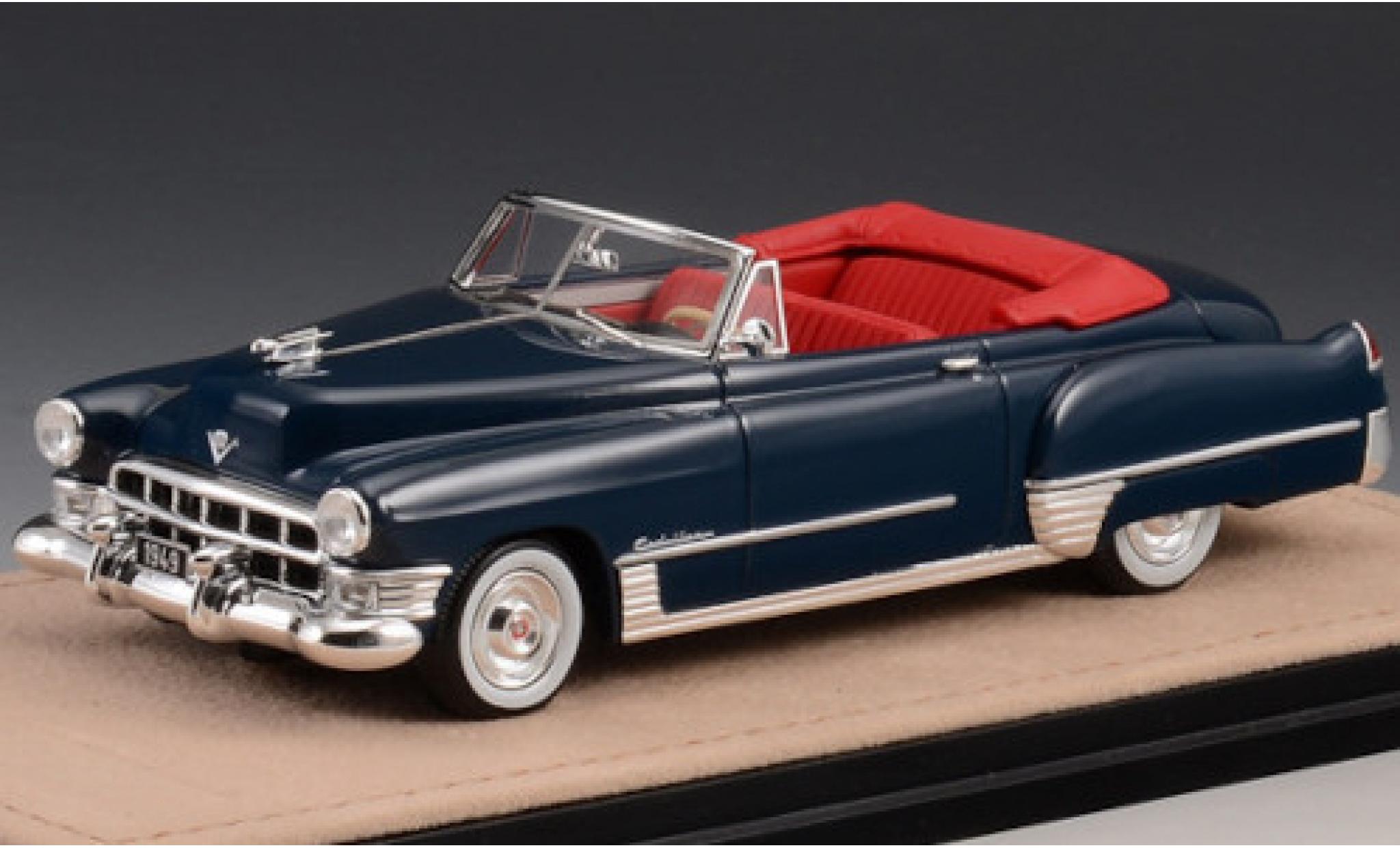 Cadillac Series 62 1/43 Stamp Models Cabriolet metallic blauw 1949 modelauto