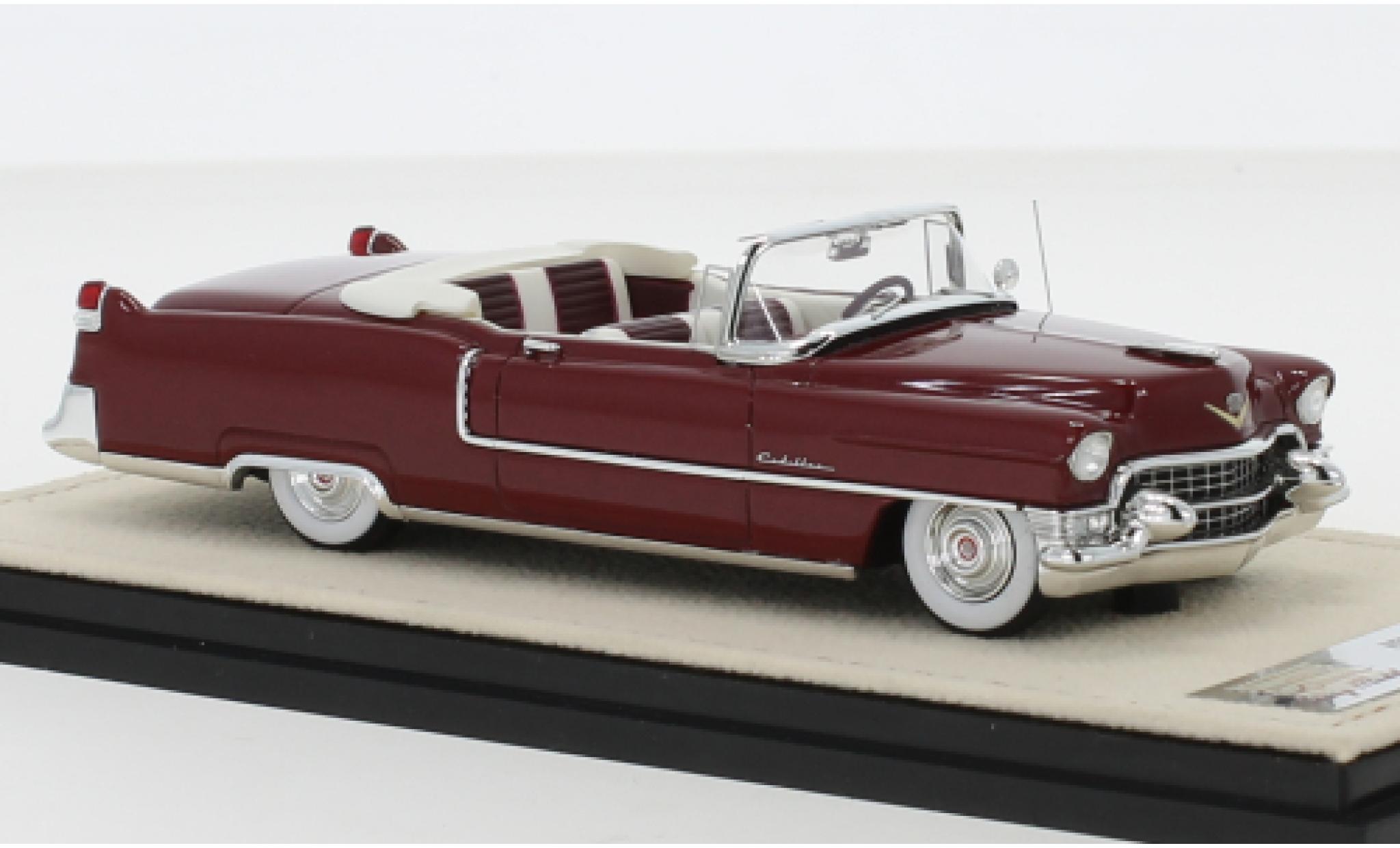 Cadillac Series 62 1/43 Stamp Models Cabriolet metallic rood 1955 Verdeck ougroen modelauto
