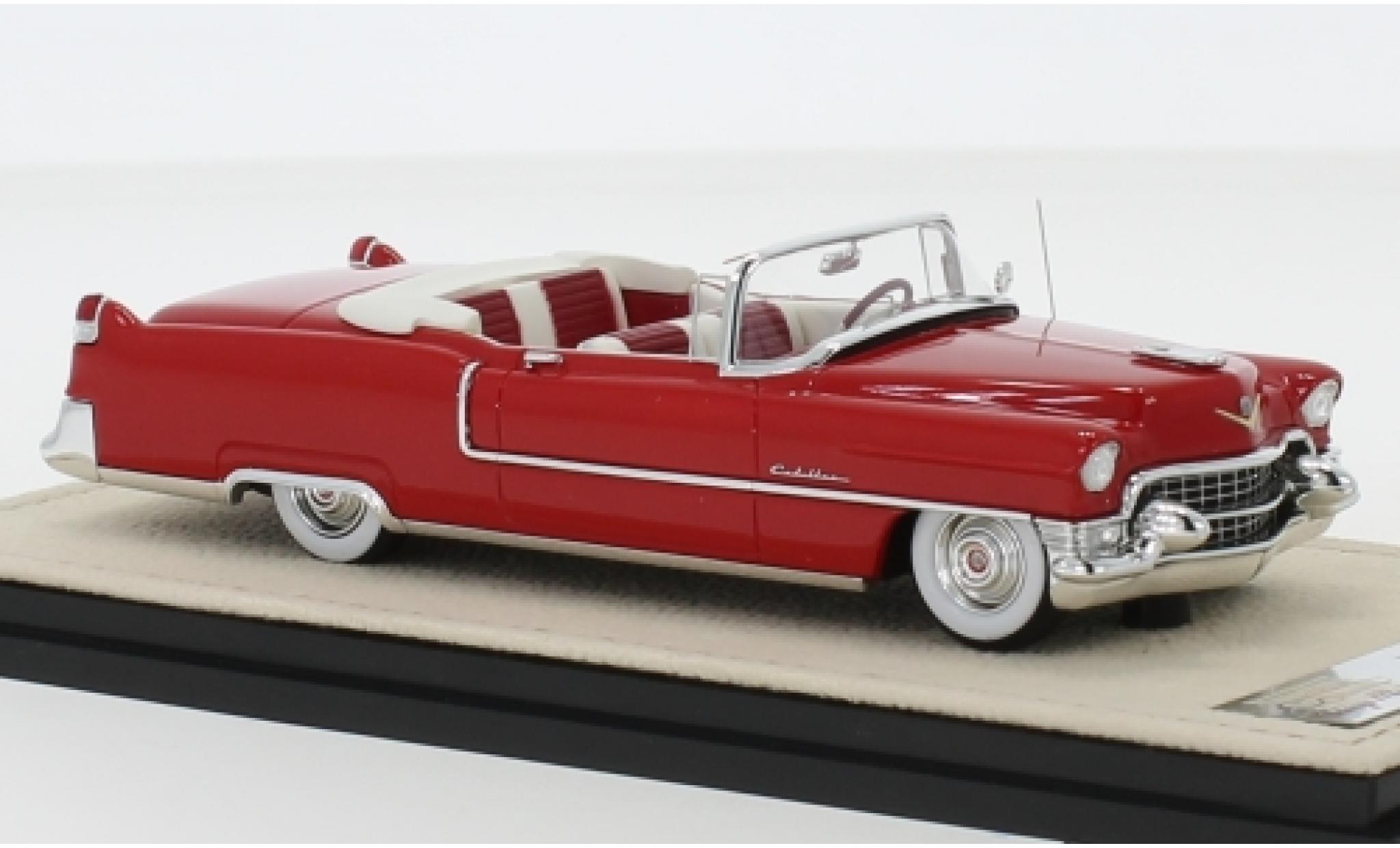 Cadillac Series 62 1/43 Stamp Models Cabriolet rood 1955 Verdeck ougroen modelauto