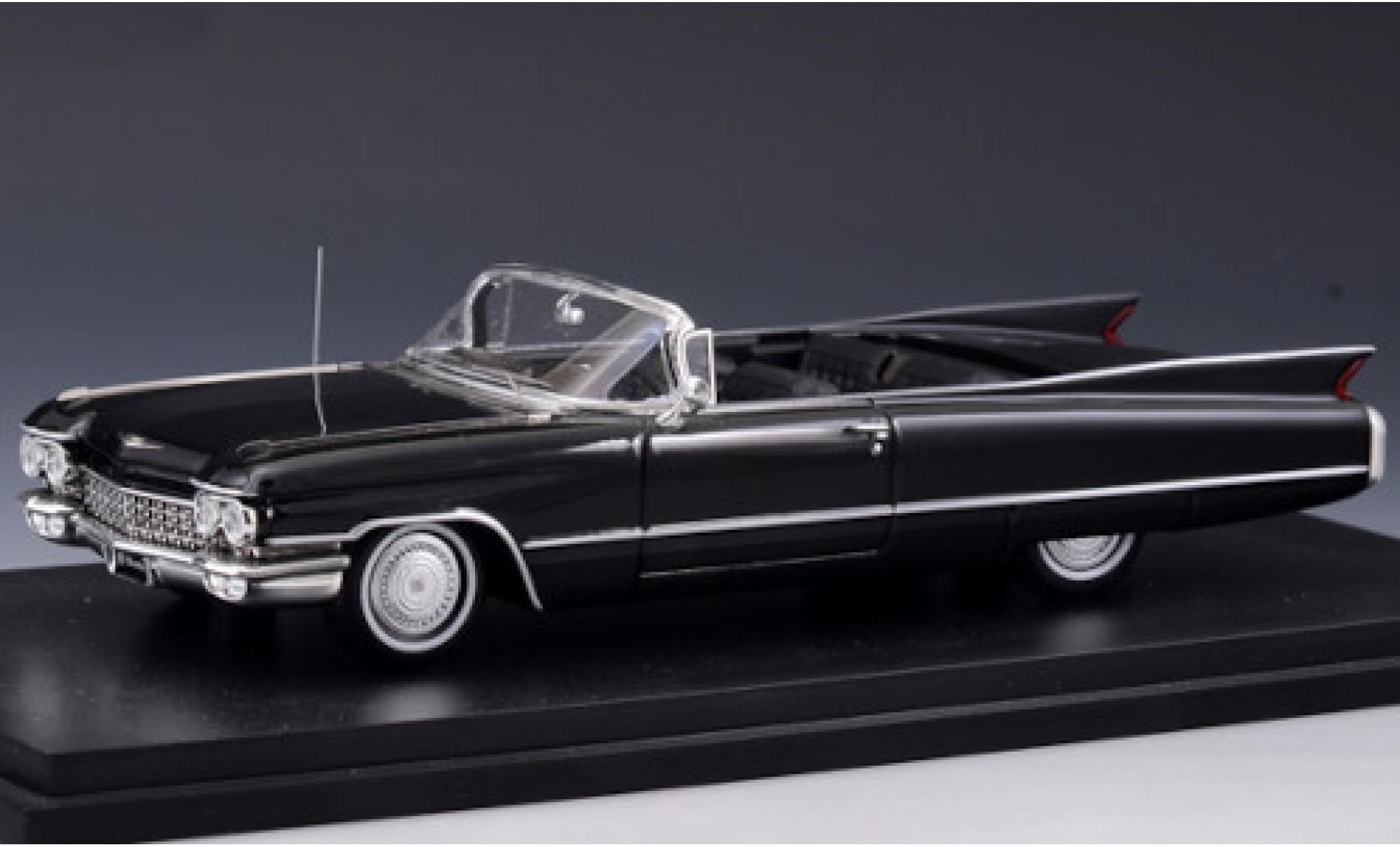 Cadillac Series 62 1/43 Stamp Models Cabriolet zwart 1960 modelauto