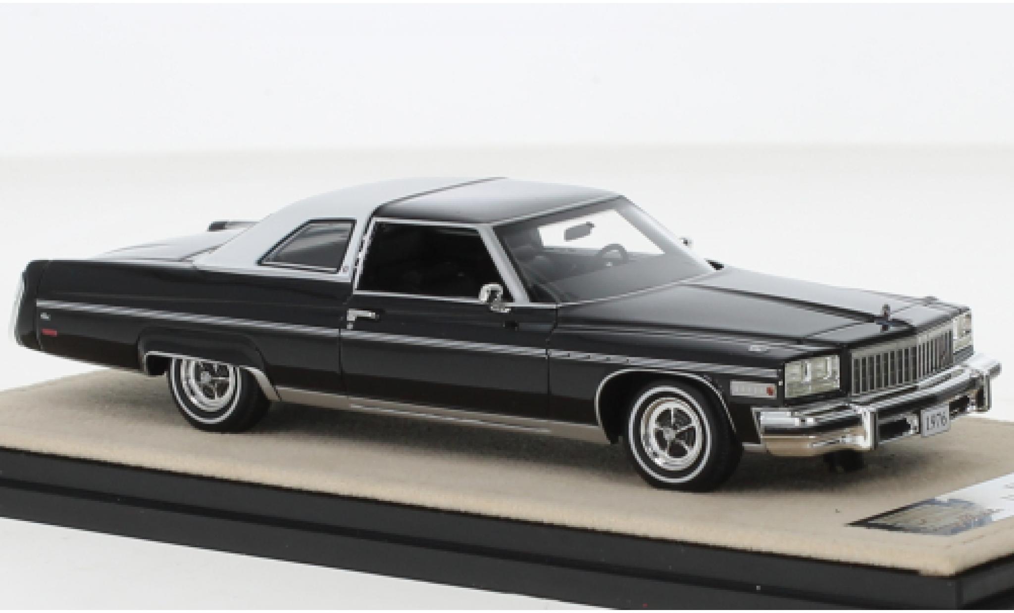 Buick Electra 1/43 Stamp Models 225 limited Coupe zwart/wit 1976 modelauto