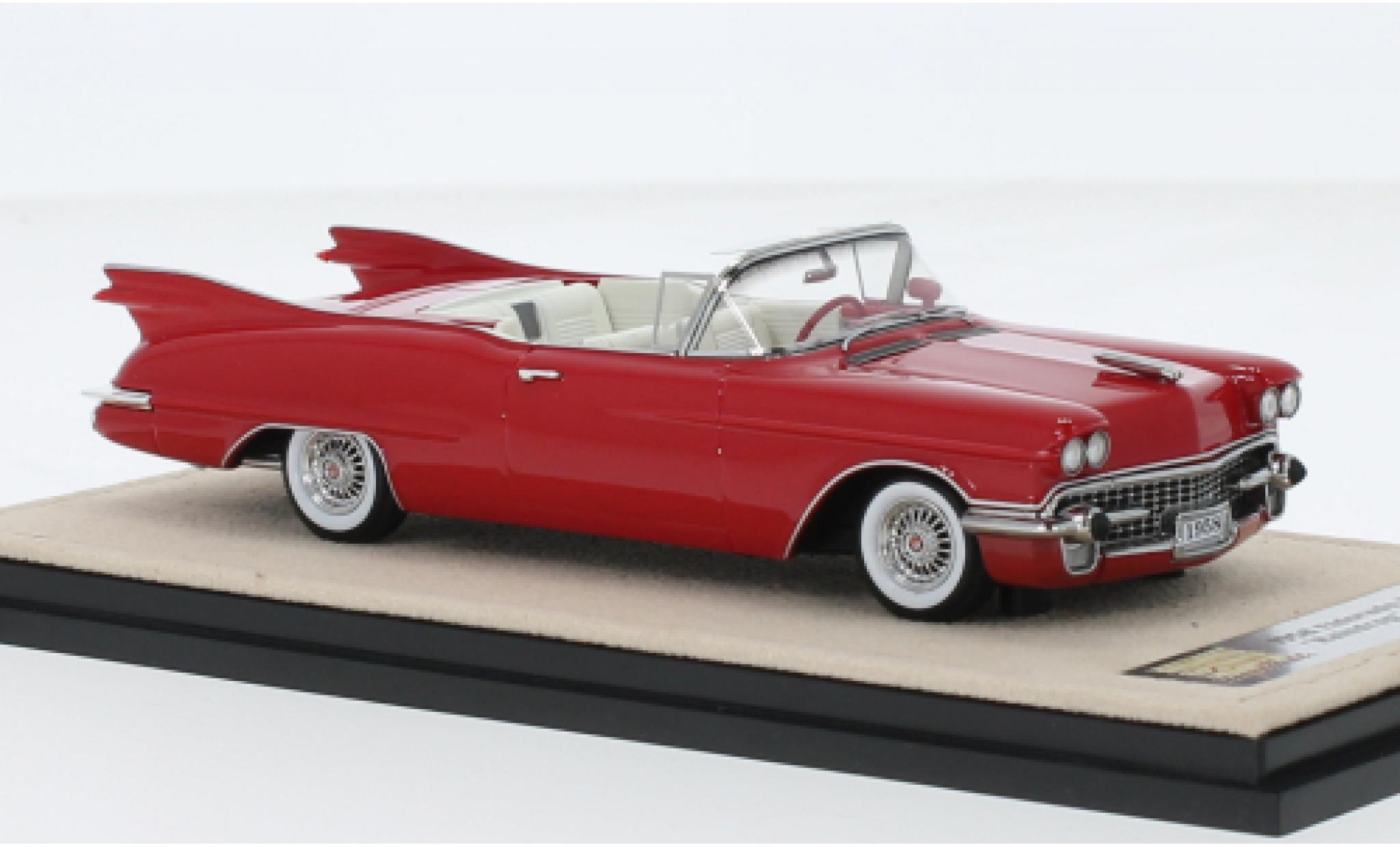 Cadillac Eldorado 1/43 Stamp Models Biarritz Raindrop Concept rood 1958 modelauto